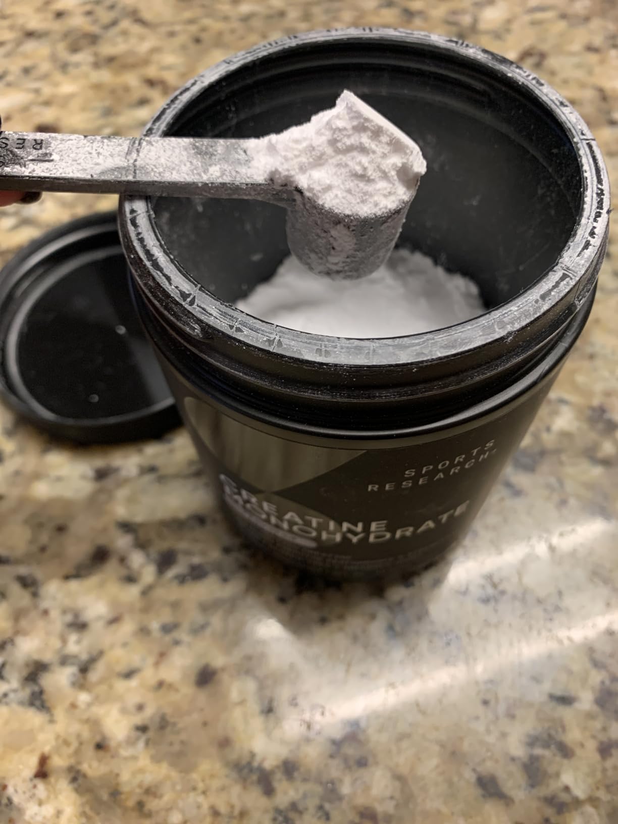 Sports Research Creatine Monohydrate - Gain Lean Muscle, Improve Performance and Strength and Support Workout Recovery - 5g Micronized Creatine customer photo 1