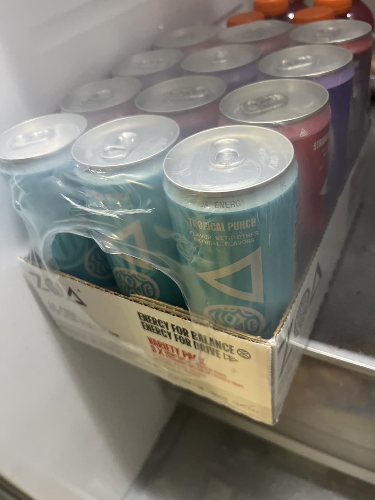 ZOA Zero Sugar Energy Drinks with Electrolytes, Vitamin C, Amino Acids, B-Vitamins, Made with Green Tea Caffeine, Sugar-Free Variety Pack- Four Flavors, 12 Fl Oz Cans (12-Pack) customer photo 1