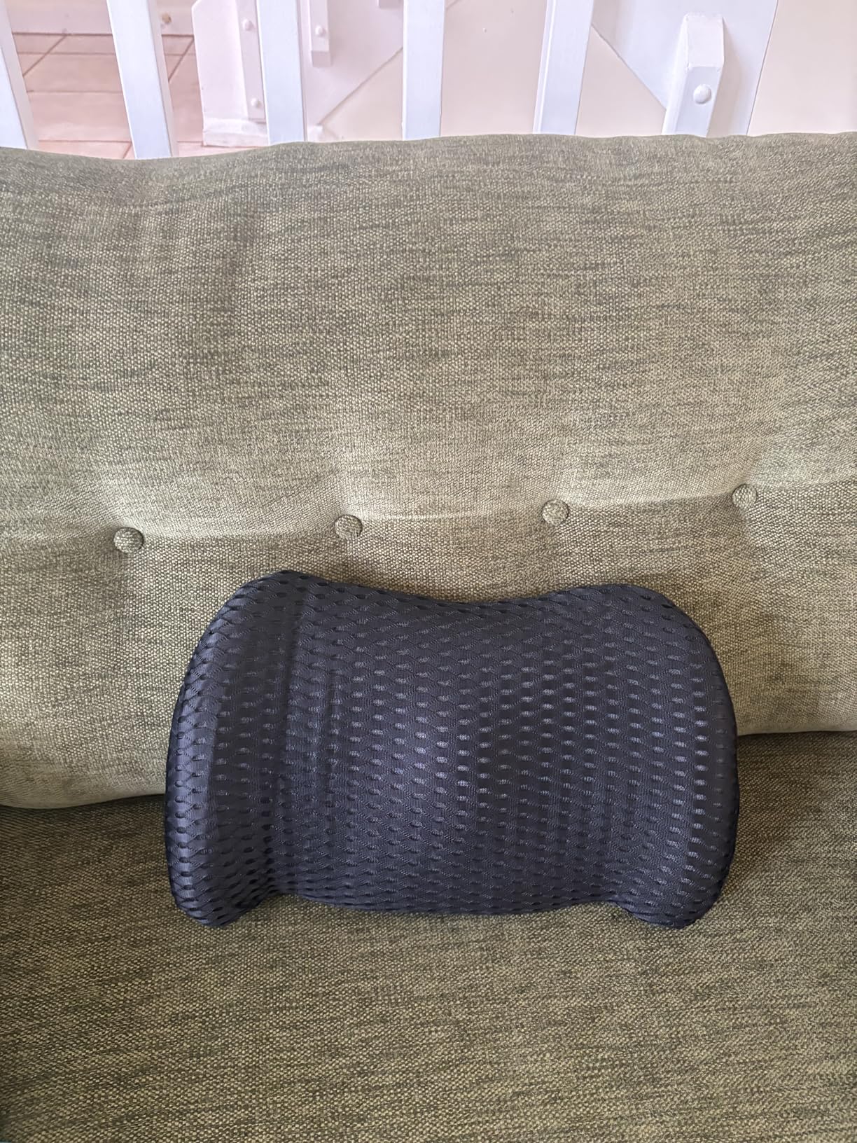 Lumbar Support Pillow for Office Chair, Car Lumbar Pillow Lower Back Pain Relief, Memory Foam Back Cushion with 4D Mesh Cover and Adjustable Straps, Ergonomic Chair Back Pillow for Car,Bed, Gaming customer photo 1