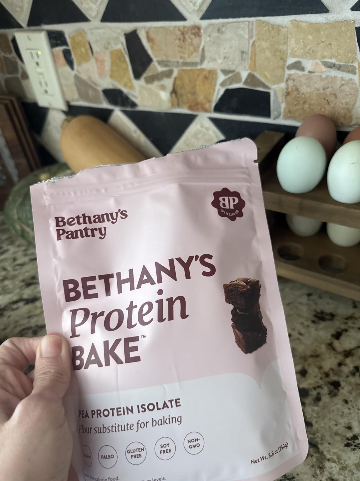 Nuzest Bethany's Pantry Protein Bake Vegan Protein Powder, 8.8 oz | Only One Ingredient, Pea Protein Flour Substitute, Gluten Free, Paleo, Non-GMO customer photo 1