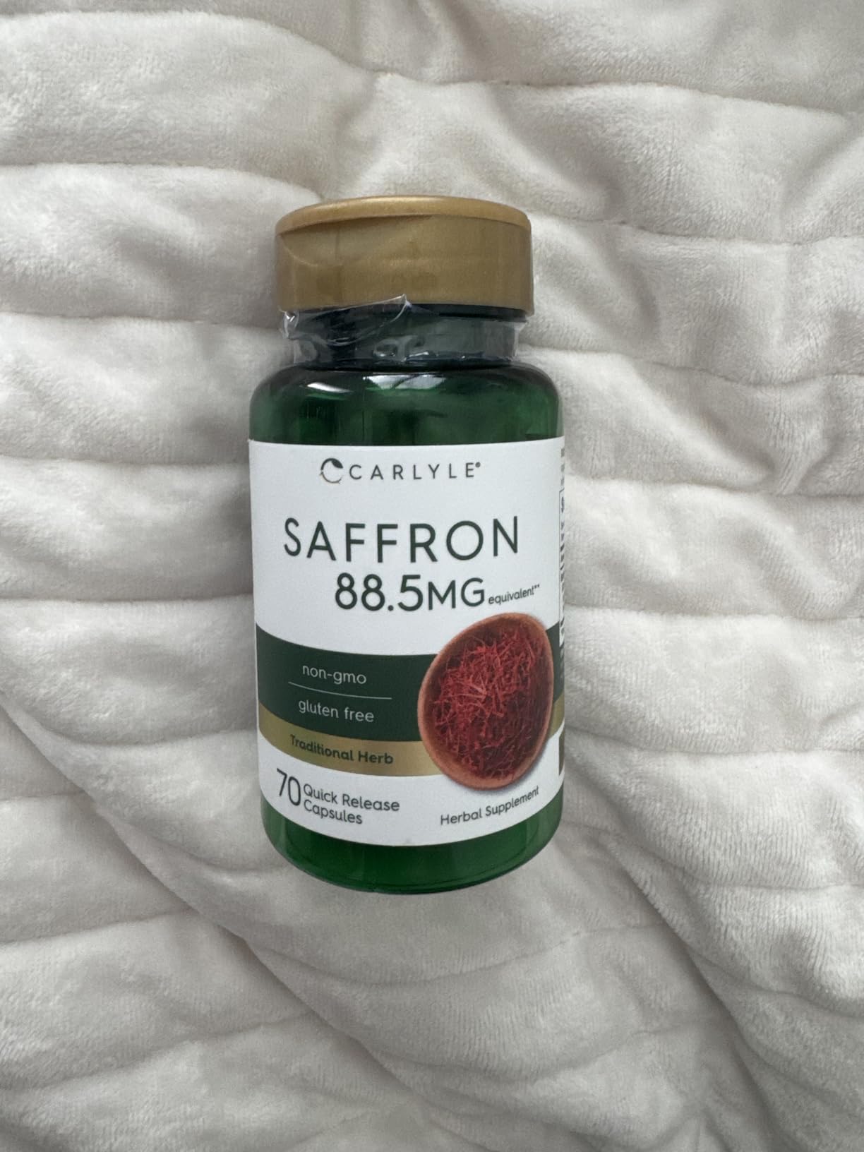 Carlyle Saffron Extract Supplement | 70 Capsules | Pills for Adults | Non-GMO & Gluten Free customer photo 1