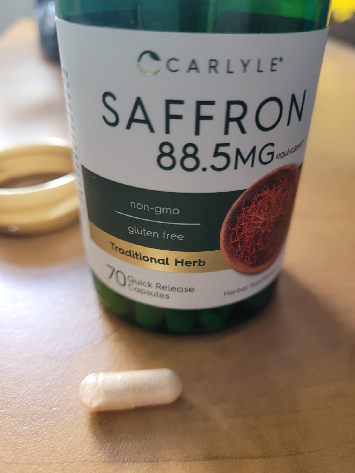 Carlyle Saffron Extract Supplement | 70 Capsules | Pills for Adults | Non-GMO & Gluten Free customer photo 2