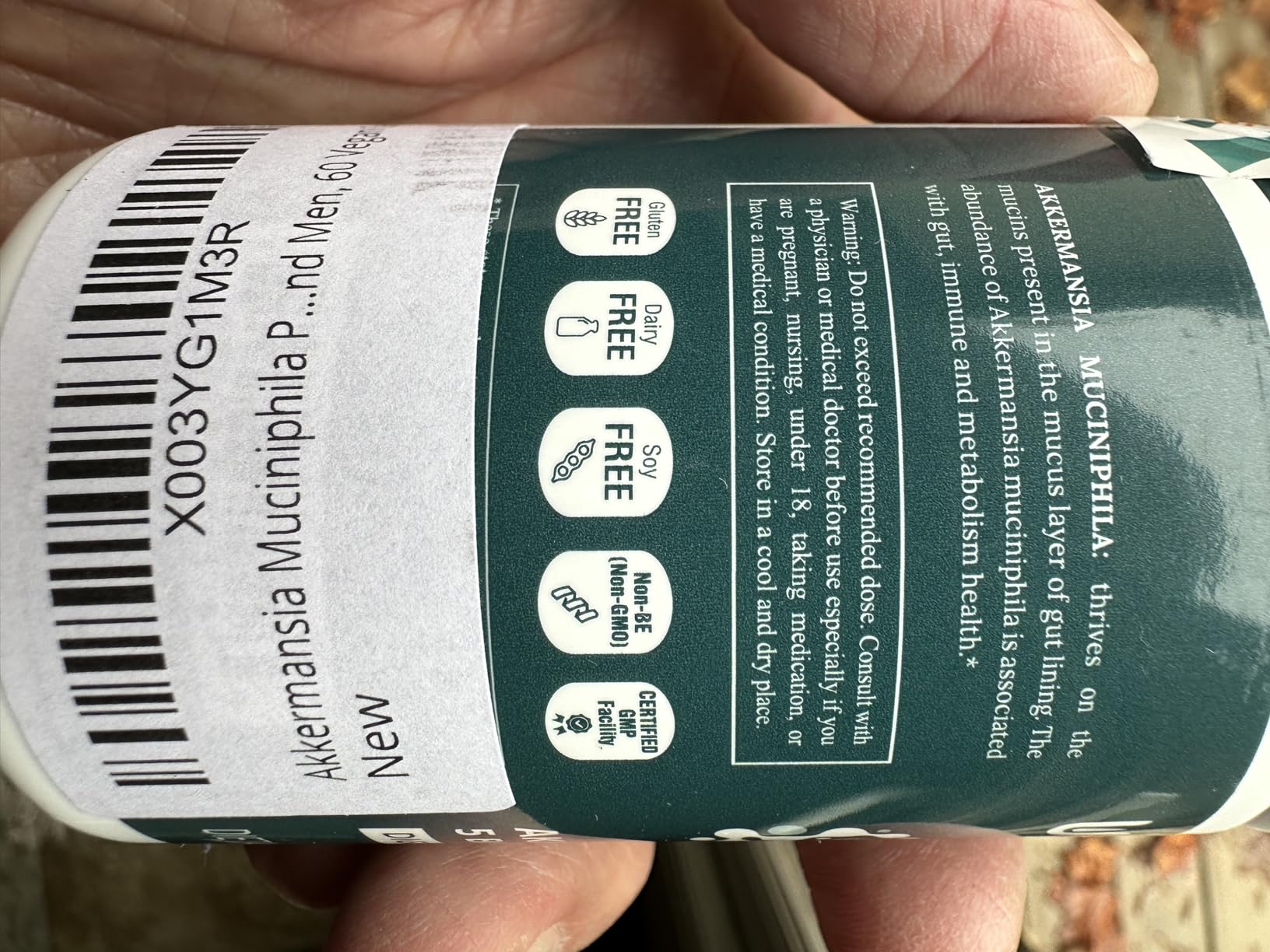 UpNourish Probiotics for GLP-1 Support, 5 Billion TFU Akkermansia Muciniphila for Digestive Health, Leaky Gut, Immunity and Metabolic Health, Prebiotics and Probiotics for Women and Men, 60 Capsules customer photo 1