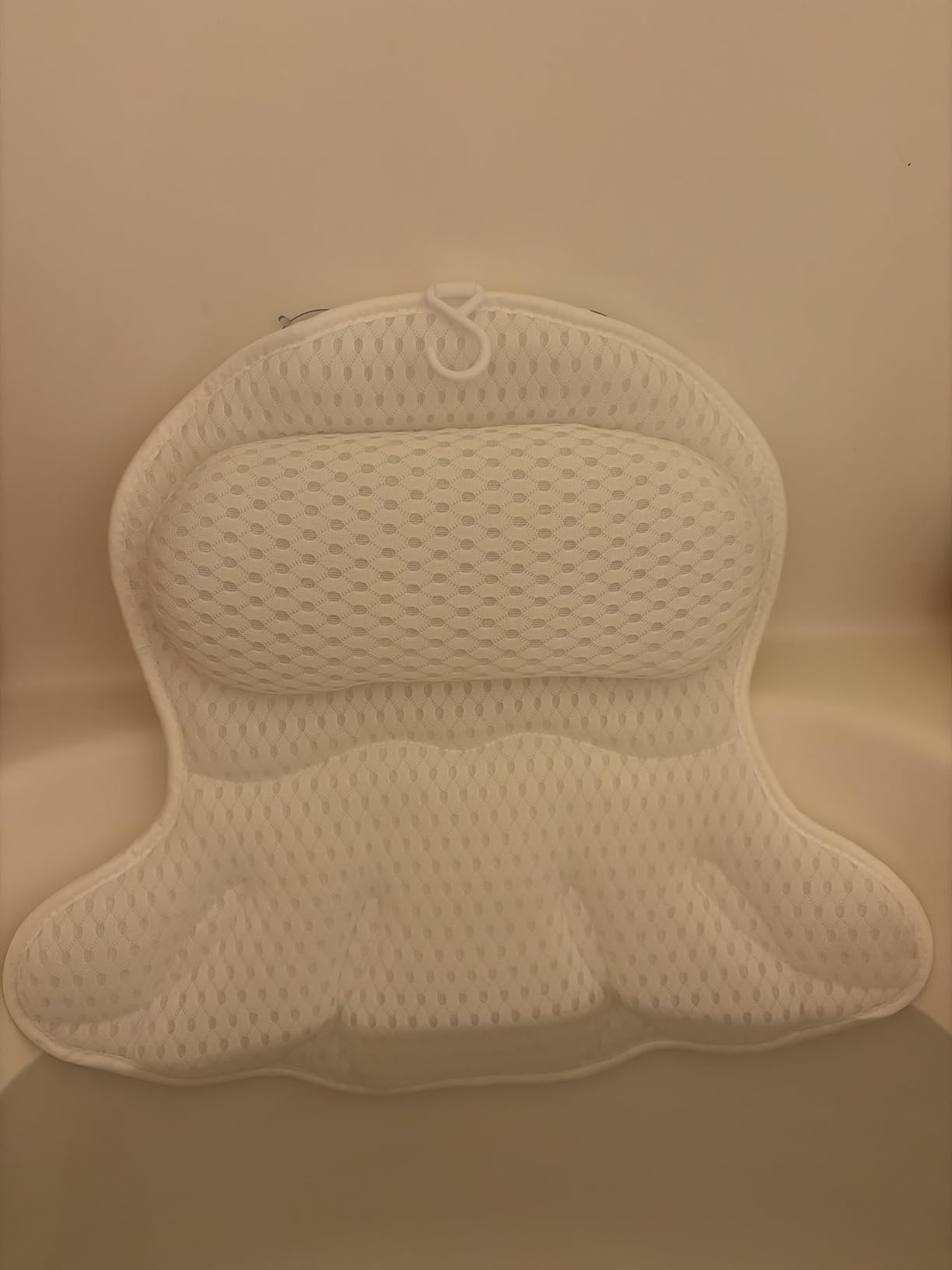 Bath Pillow Luxury Bathtub Pillow, Extra Soft & Comfortable Bath Pillows for Tub Head Neck and Back Support, with 4D Air Mesh Cushions & Non-Slip Suction Cups - Bath Accessories Spa Gifts for Women customer photo 1