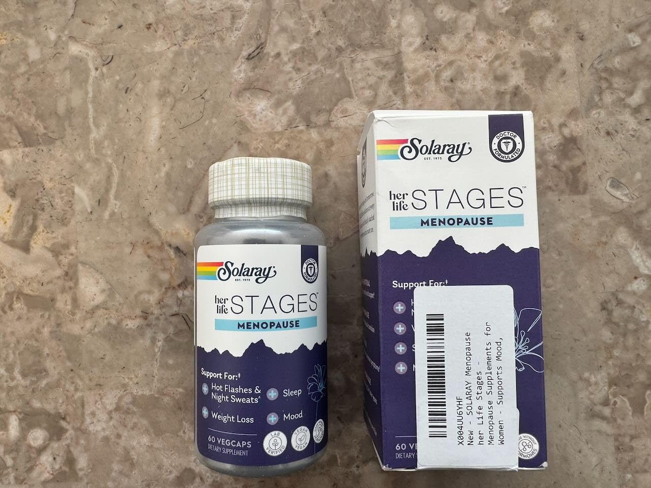 SOLARAY Perimenopause her Life Stages - Perimenopause Supplements Women - Hot Flashes, Menopause Support - Saffron and Chasteberry - Made Without Hormones - 60-Day Guarantee - 30 Servings, 60 VegCaps customer photo 2