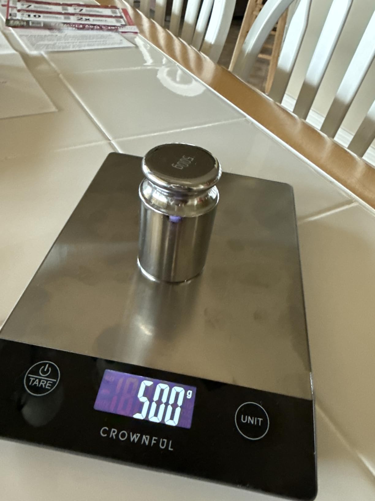 Maestri House S2 Espresso Coffee Scale with Timer, USB-C Rechargeable 2kg/0.1g Precision Shot Scale, Digital Scale for Espresso Brewing (Black & Silver) customer photo 2