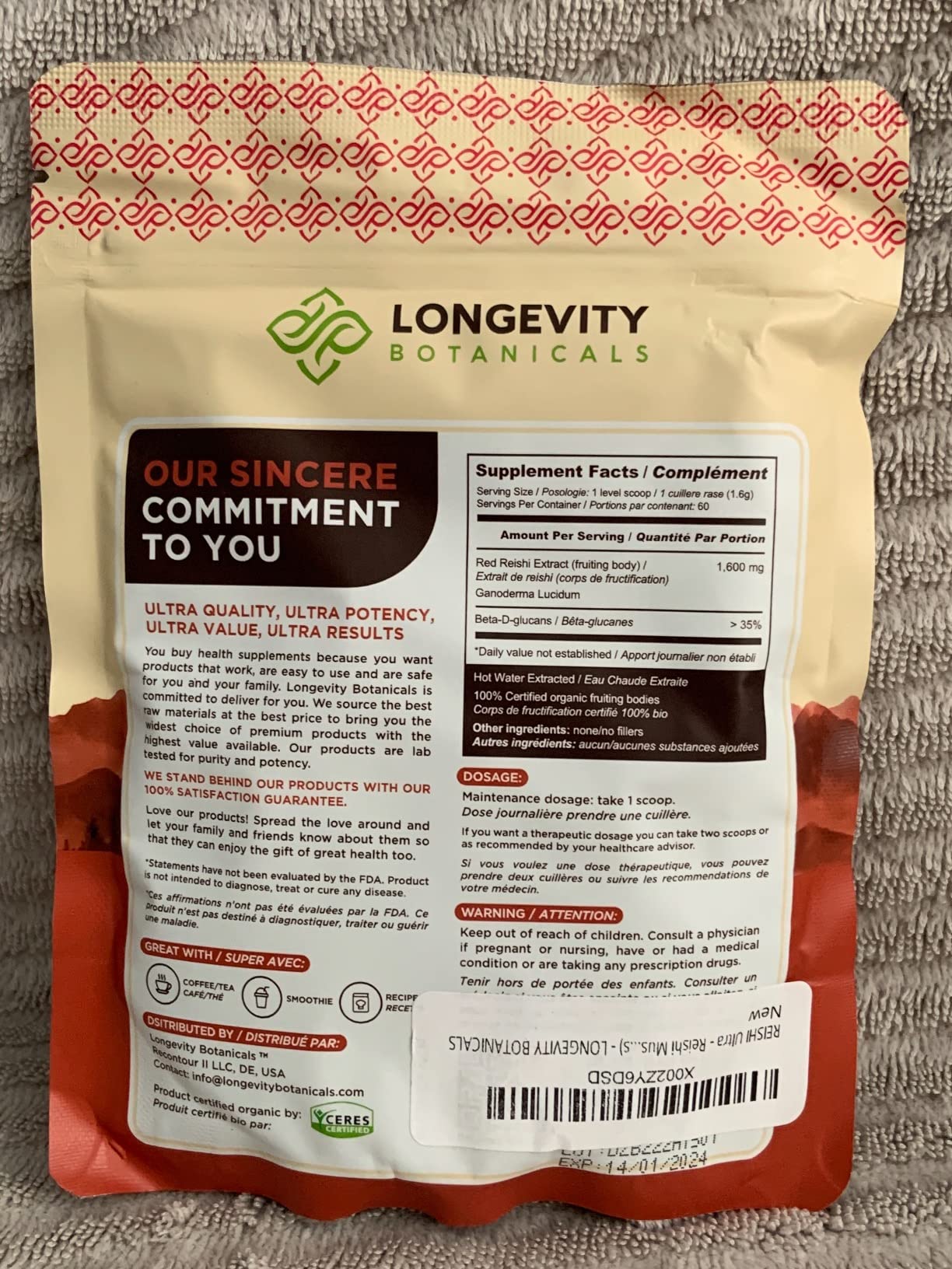 Longevity Botanicals Organic Reishi Mushroom Capsules Supplement Extract 120ct | Ganoderma Lucidum Fruiting Body | >=30% Beta-D-Glucans | 40 Servings of 900mg | Supports Stress & Immune Wellness customer photo 1″ class=”wp-image-customer”/></figure>
<p>The 900-milligram serving is generous. Most competitors use 500 to 600 milligrams. The higher dose means more beta-glucans per capsule. That is relevant for longevity because the dose-response curve for immune modulation seems to favor higher intakes. A 30% beta-glucan content at 900 milligrams is a strong therapeutic dose.</p>
<p>The capsules are easy to swallow. There is no taste. The 120-capsule bottle is a 40-day supply at three capsules per day. I took mine with dinner. The timing felt right because the stress-reducing properties helped with sleep onset. I would not take this in the morning unless you want to feel very calm during the day.</p>
<figure class=