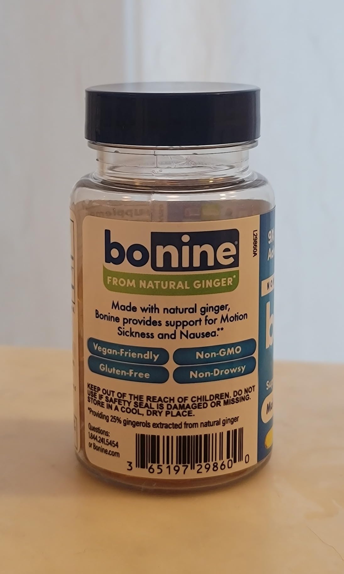 Bonine Ginger Root Extract Liquid Capsules - Non-Drowsy Motion Sickness Relief - 40 mg Ginger Supplement for Morning Sickness & Nausea Relief - Cruise Ship Essentials - 60 Capsules customer photo 2