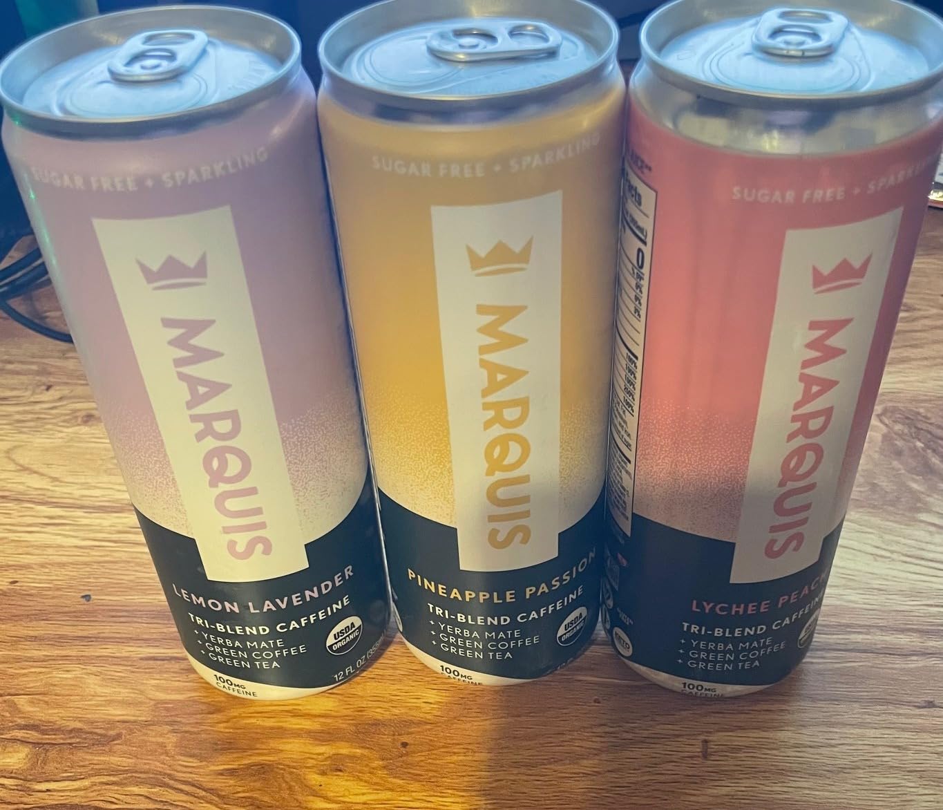 Marquis Natural Energy Drinks Sugar Free Zero Calories 100mg Organic Plant Based Caffeine Yerba Mate Green Tea & Green Coffee - Vitamin C & Bs - Healthy Energy Drink Innovation Variety Pack - 12 Cans customer photo 2