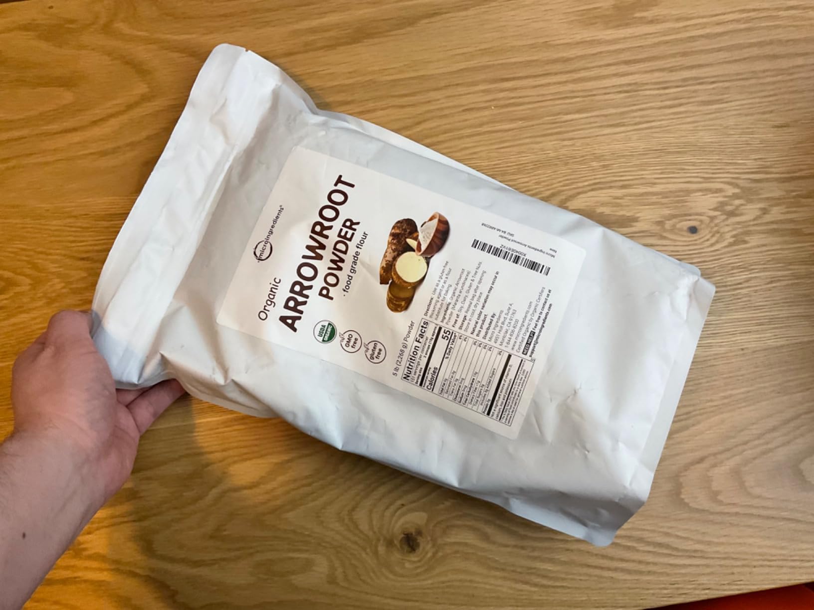 Organic Arrowroot Powder (Flour), 5lb (80oz) | Premium Source from Arrowroot Plants | Unflavored Thickening Agent for Cooking & Baking | Substitute for Cornstarch or Wheat | Non-GMO, Gluten Free customer photo 1