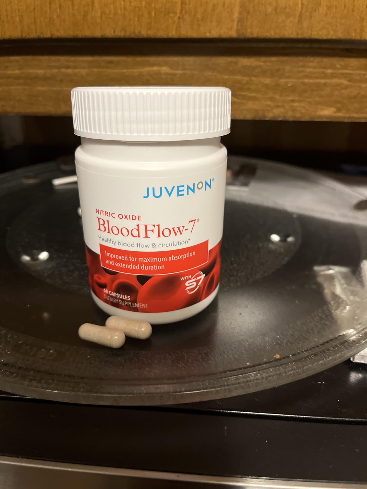 Juvenon BloodFlow-7 Nitric Oxide Supplements for Men & Women - Natural Nitric Oxide Booster with Nitrosigine + S7 - Blood Flow & Circulation Support (1-Pack) customer photo 1