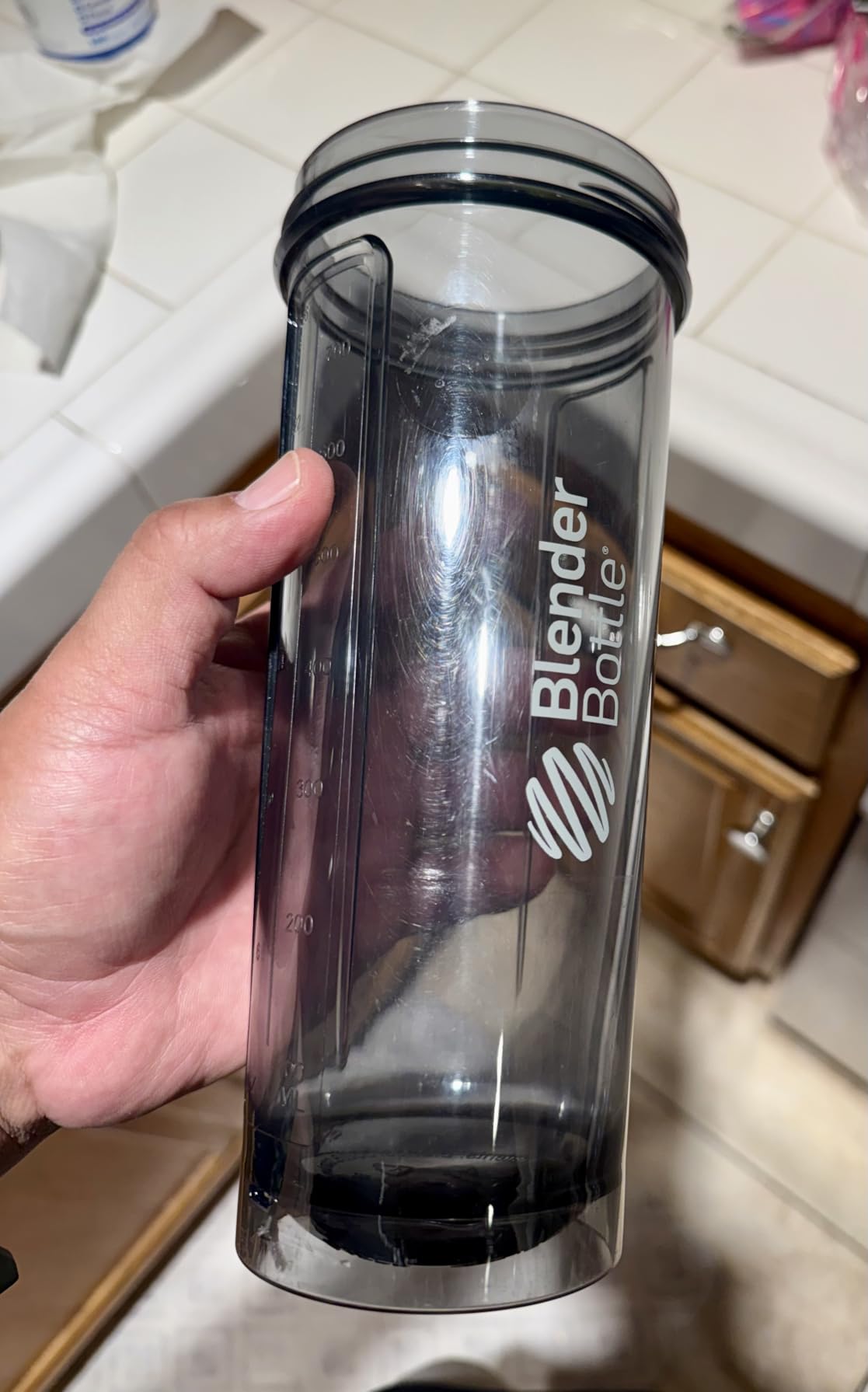 BlenderBottle Shaker Bottle Pro Series Perfect for Protein Shakes and Pre Workout, 28-Ounce, Full-Color Green customer photo 2