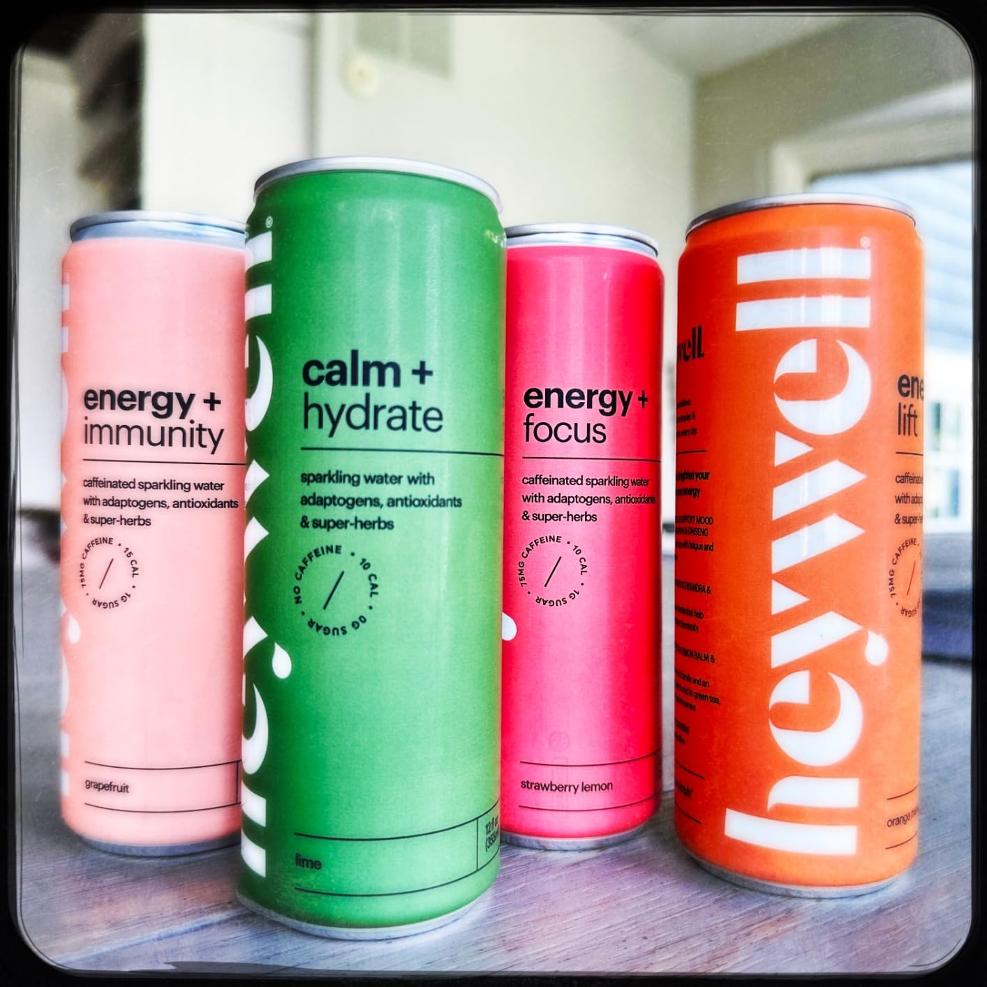 Heywell Sparkling Adaptogenic Water, Variety Pack 12 Fluid Ounce (Pack of 12) Includes - Lime, Grapefruit, Orange Mango, Strawberry Lemon - Calm Drink, Sparkling Drink customer photo 1