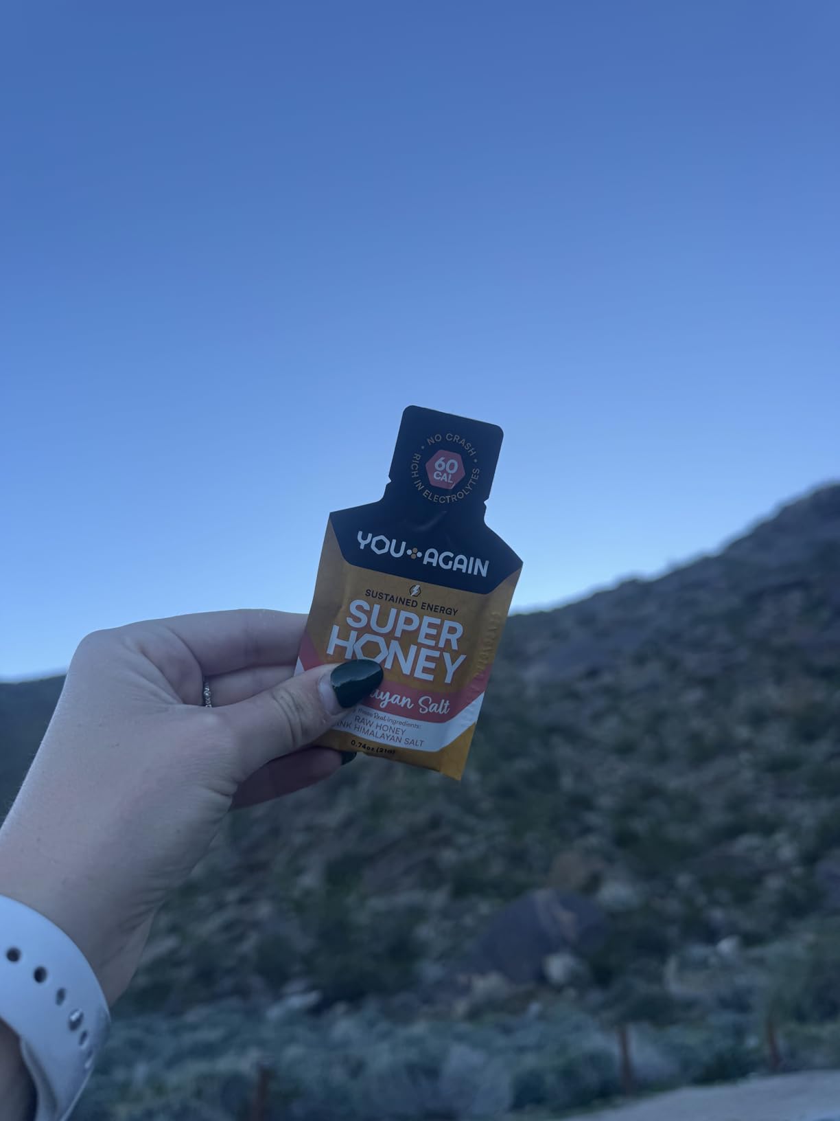 You Again Super Honey Packets | Workout Clean Energy Gel Packs | Cycling, Endurance, Running Gel or Energy Snack | Paleo & Carnivore Snack | Gluten-Free | Made in USA (8 Pack - Himalayan Salt) customer photo 1