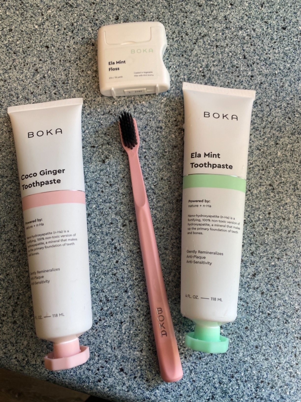 Boka Classic Manual Toothbrush with Extra Soft Activated-Charcoal, Tapered Bristles, Bioplastic Handle that Includes Travel Cap, Dentist-Approved, Great for Adults and Kids, Multi Color (Pack of 4) customer photo 2