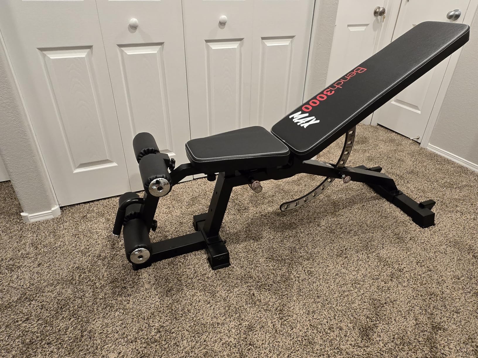 Keppi Fitness Weight Bench, 1200LBS Workout Bench with Leg Extension/Curl and Preacher Curl Attachment, Flat Incline Decline Weight Bench for Home Gym - Bench3000 Max customer photo 2