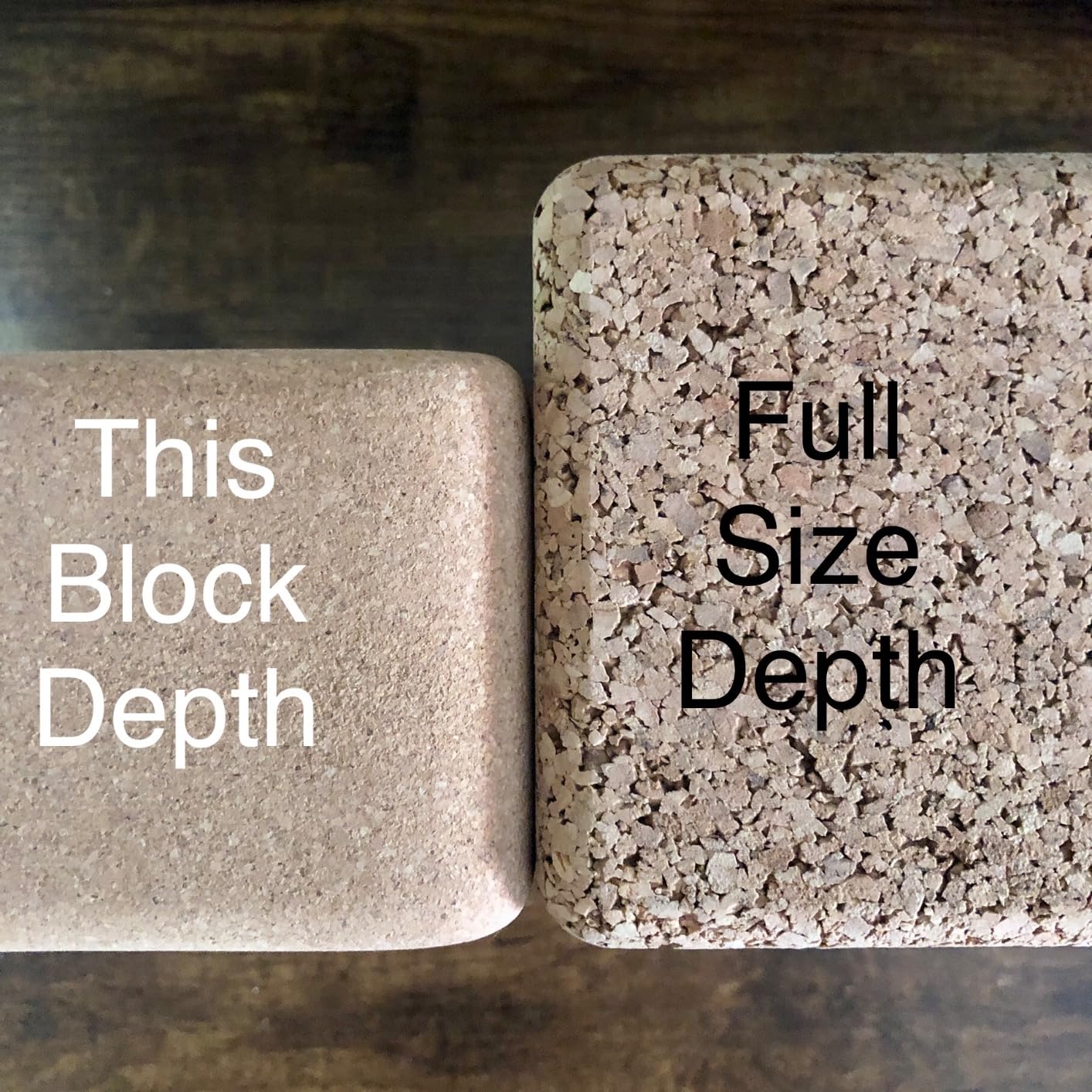 Cork Yoga Blocks, Natural Cork, High Density with Non Slip Surface, Eco-Friendly Accessories for Women, Ideal for Yoga, Pilates, Stretching customer photo 2