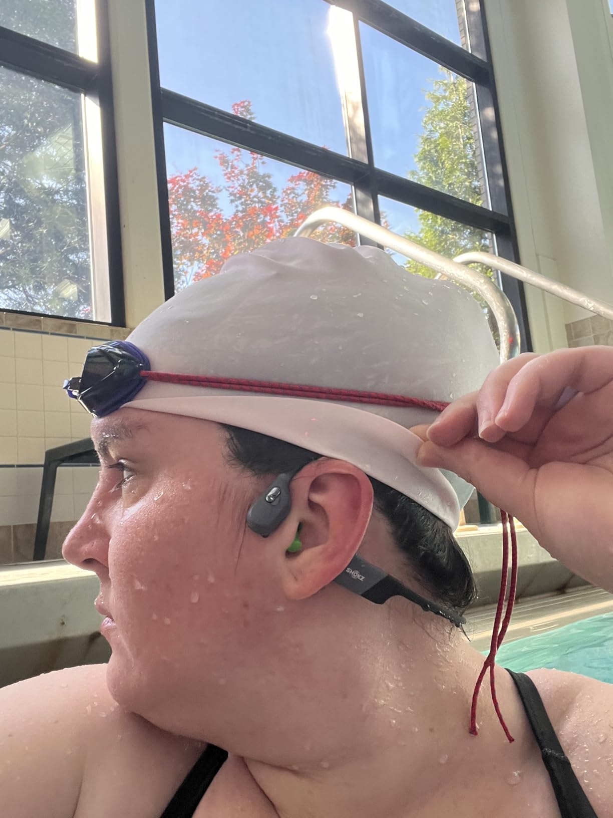 SHOKZ OpenSwim Pro - Open-Ear Bluetooth & MP3 Bone Conduction Sport Headphones, Swimming Headphones, IP68 Waterproof, Grey customer photo 1