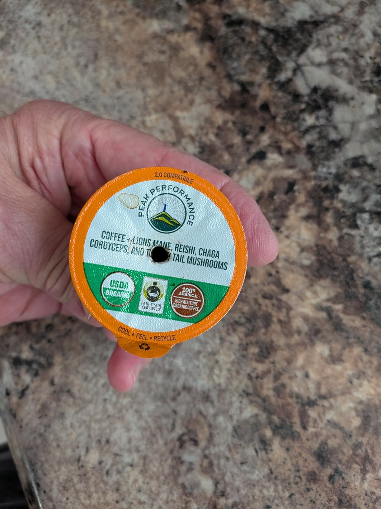 Organic Mushroom Coffee Pods with Lion's Mane, Reishi, Cordyceps, Turkey Tail, and Chaga Mushrooms. High Altitude, Low Acid, Smooth Tasting, Fair Trade, Instant Nootropic Coffee (Medium Roast Ground) customer photo 1