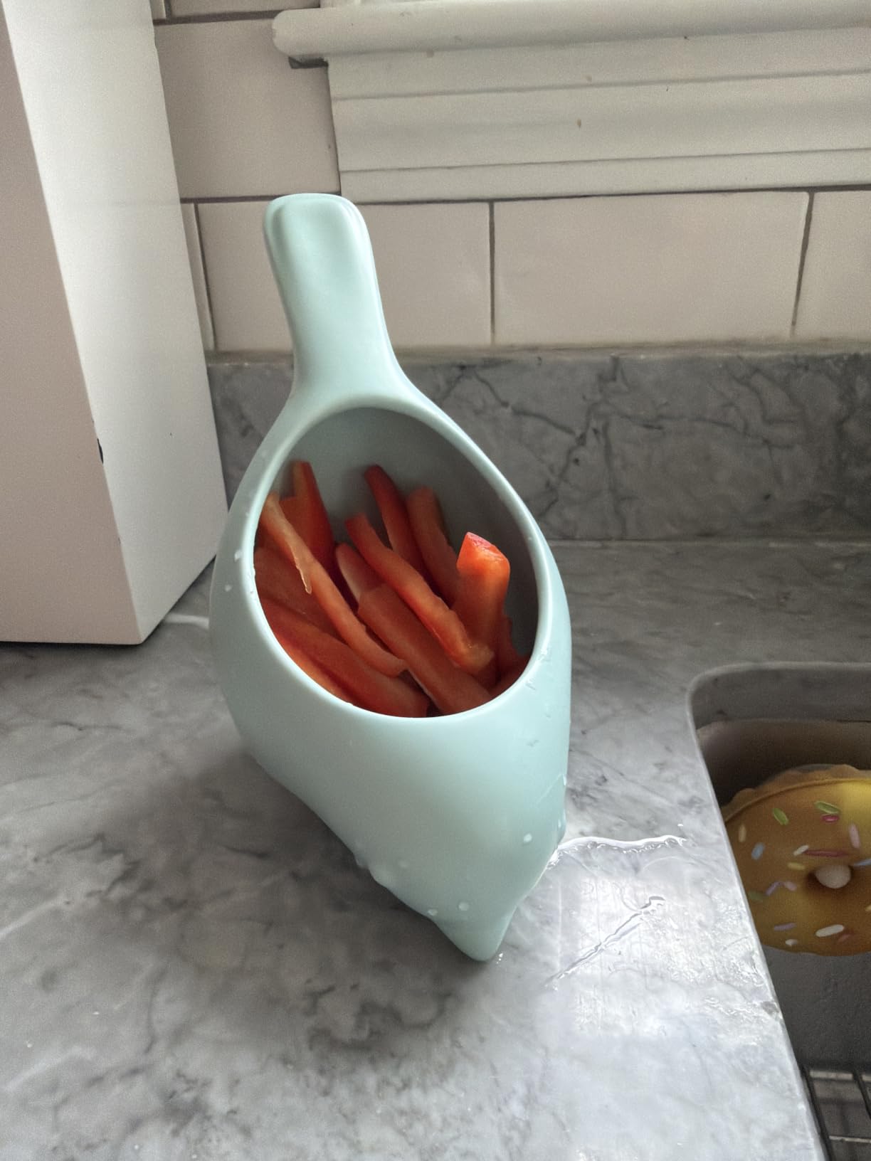 Genuine Fred BLUE BIRD Ceramic Colander, Charming Unique Design, Berry Colander customer photo 1