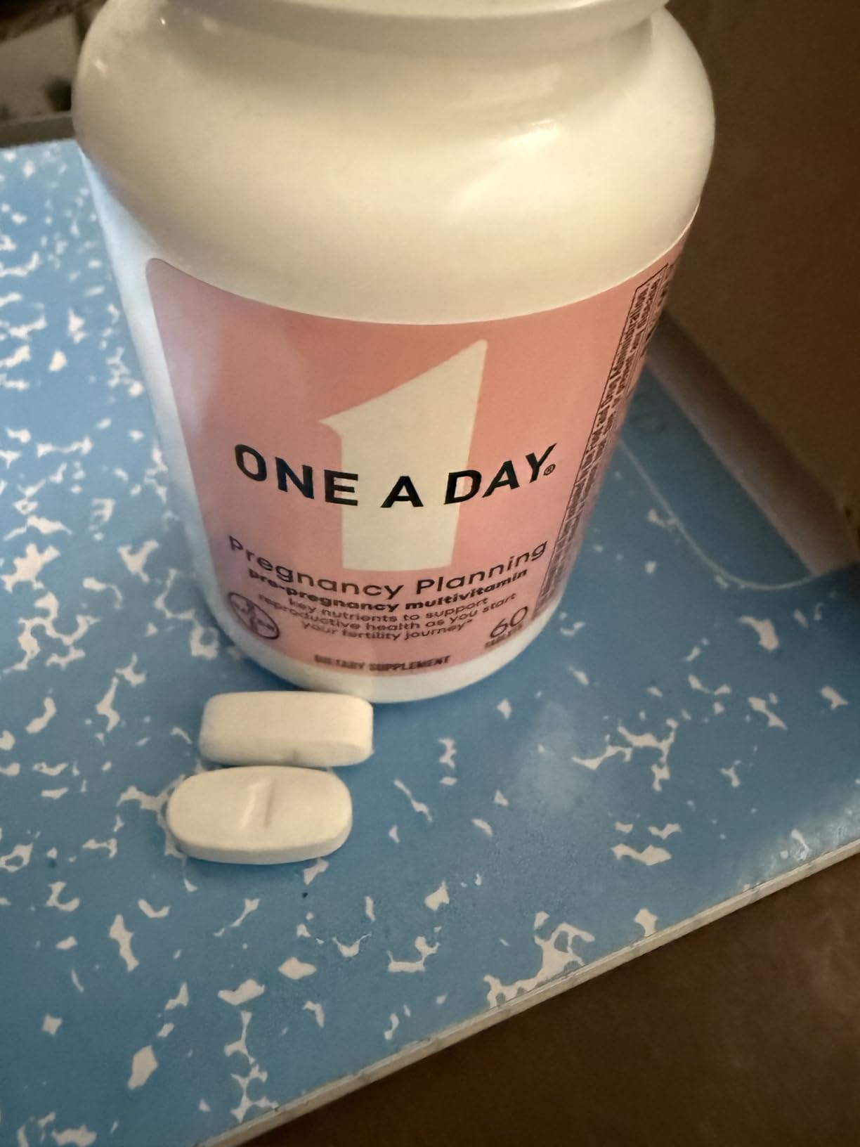One A Day Pregnancy Planning Prenatal Multivitamin for Women, Pre Pregnancy Vitamins for Women with Methylfolate, Folic Acid, Zinc, Vitamin B12 & Vitamin D to Support Reproductive Health, 60 Tablets customer photo 2