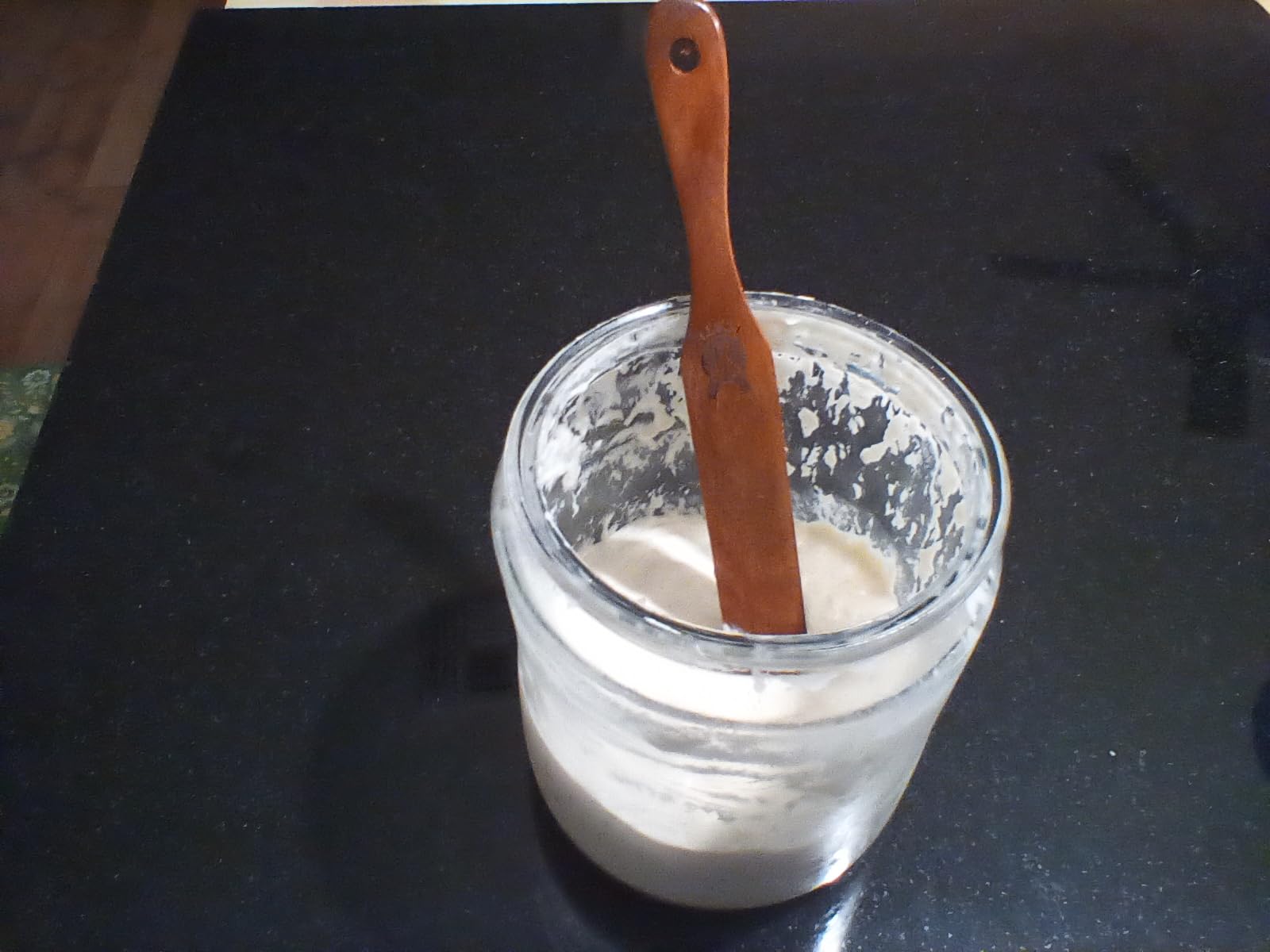 Skinny Spurtle for Sourdough Starter, Mixing, Reaching Bottom of Jar, Dough Whisk, Natural from High Moist Resistance Teak, Spurtles Kitchen Tools Wooden Kitchen Utensils for NonStick Cookware customer photo 1