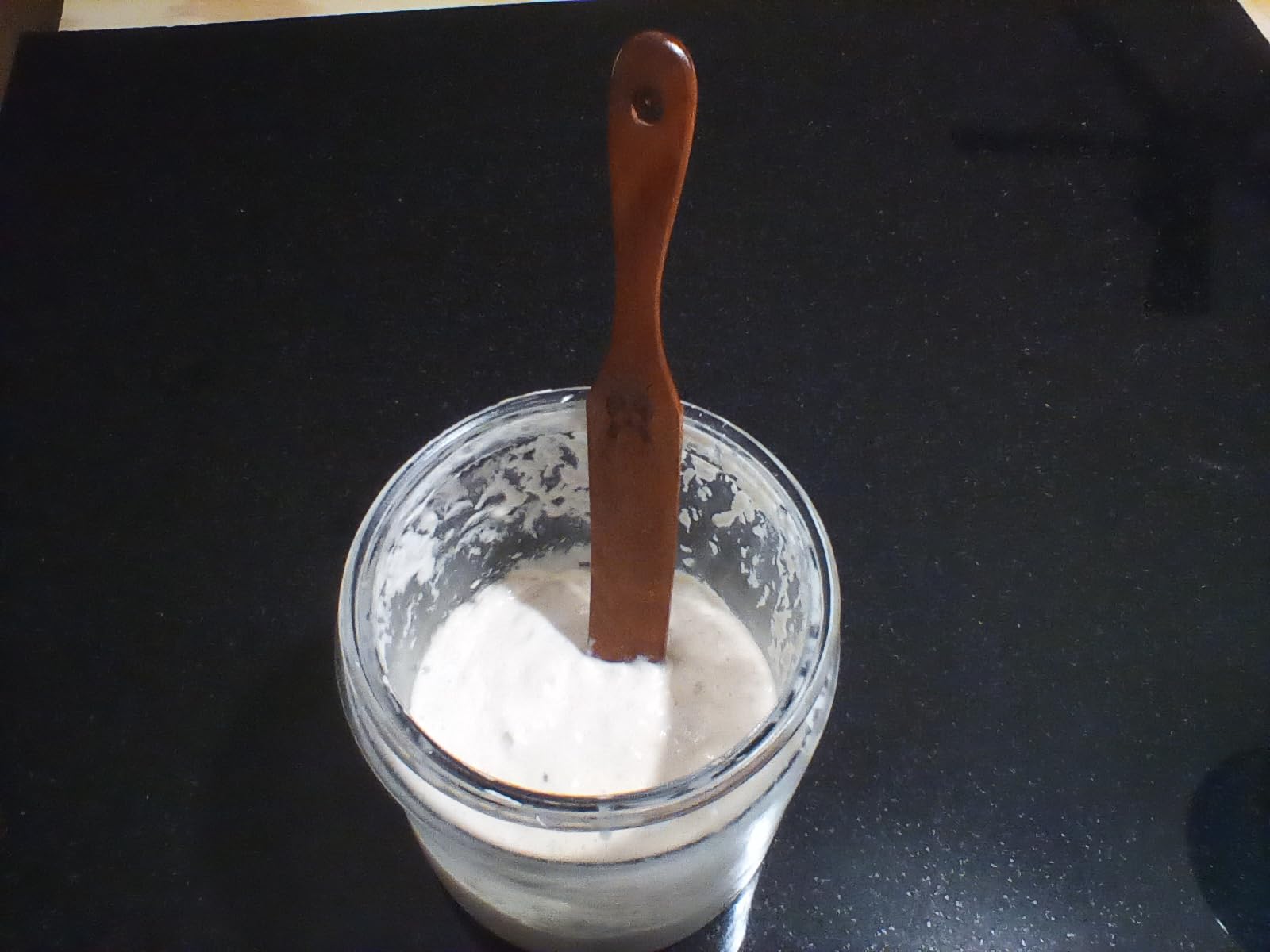 Skinny Spurtle for Sourdough Starter, Mixing, Reaching Bottom of Jar, Dough Whisk, Natural from High Moist Resistance Teak, Spurtles Kitchen Tools Wooden Kitchen Utensils for NonStick Cookware customer photo 2
