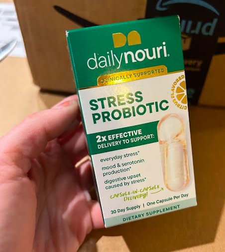 Daily Nouri Stress Support Probiotics for Women & Men | Mood & Cortisol Support | Gut-Brain Axis + Digestive Support | 3 Clinically Studied Strains + Omega | 30-Day Supply customer photo 1