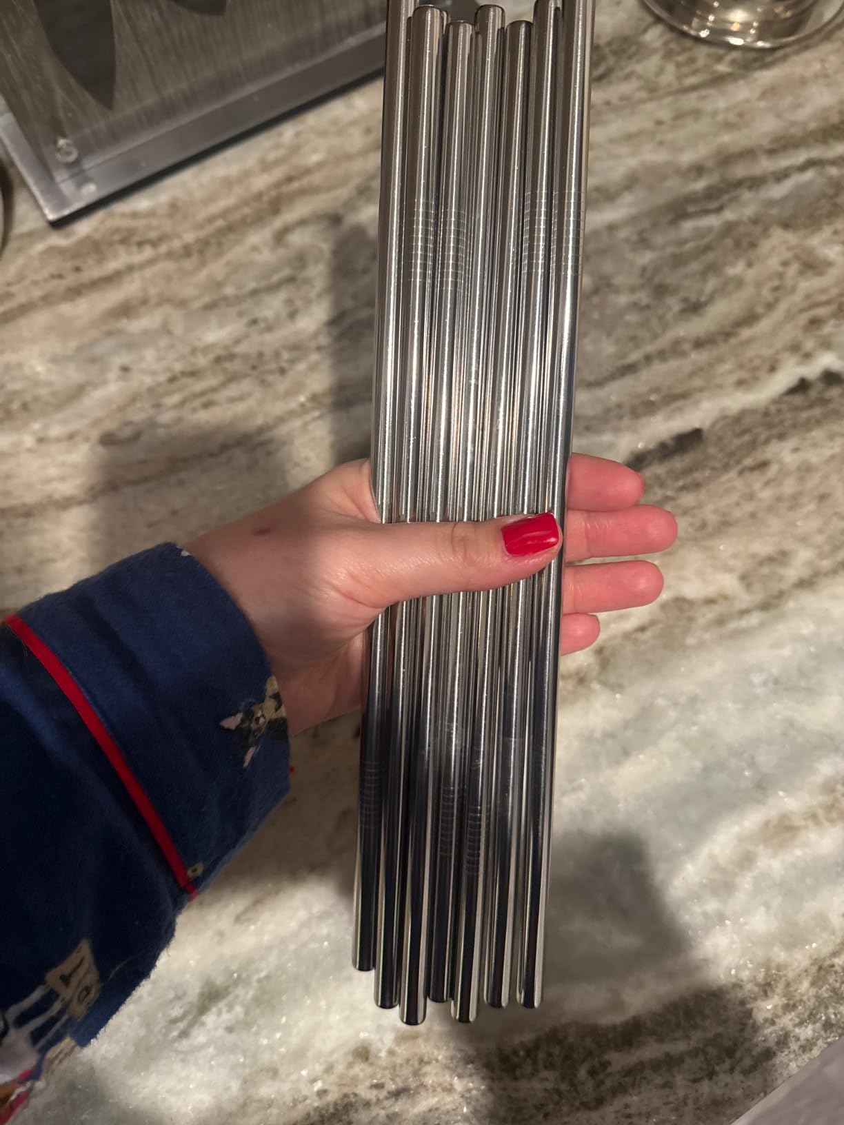 Tomorotec 8-Pack Stainless Steel Straws Fit for 40oz Stanley Tumblers, 12