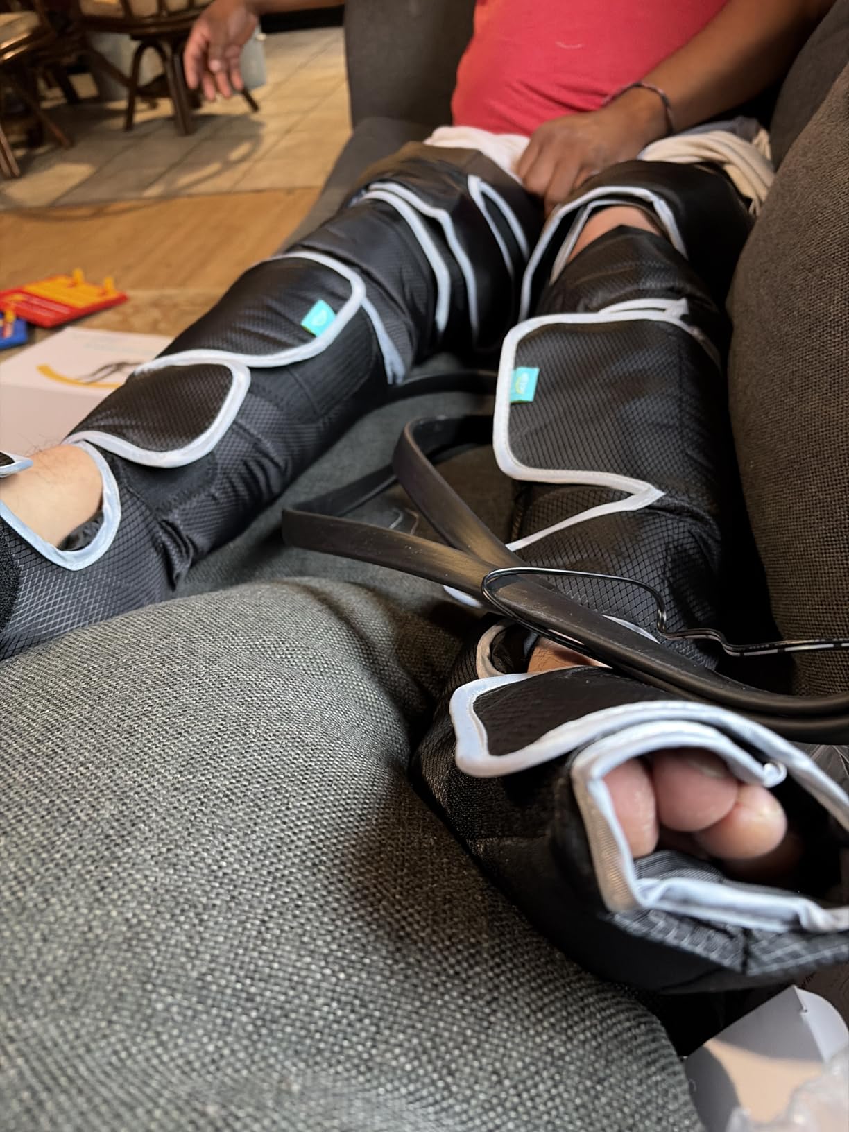 ALLJOY Leg Massager for Circulation and Pain Relief FSA, Gifts for Men Women Dad Mom, Leg Massager with Heat and Compression, 2 Heat 5 Modes 4 Intensities 4 Extenders customer photo 2