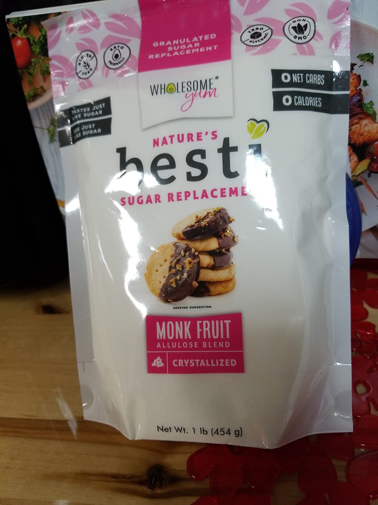 Wholesome Yum Besti Natural Sugar Substitute - Keto Granulated Monk Fruit Sweetener Blend With Allulose (No Erythritol) - Non GMO, Zero Calorie, Zero Carb, Sugar Free, No Aftertaste (12 oz) customer photo 1