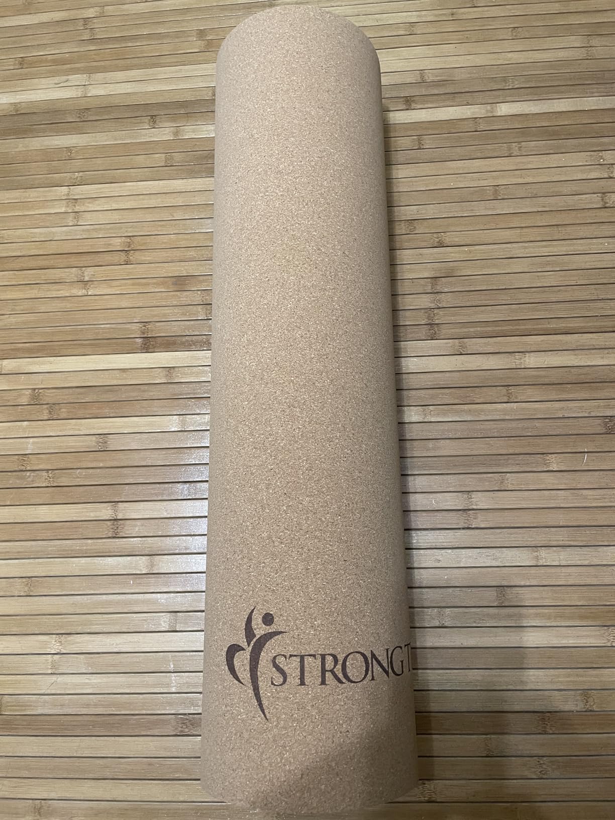 StrongTek Eco-Friendly Cork Yoga Mat, 7mm Thick, 72