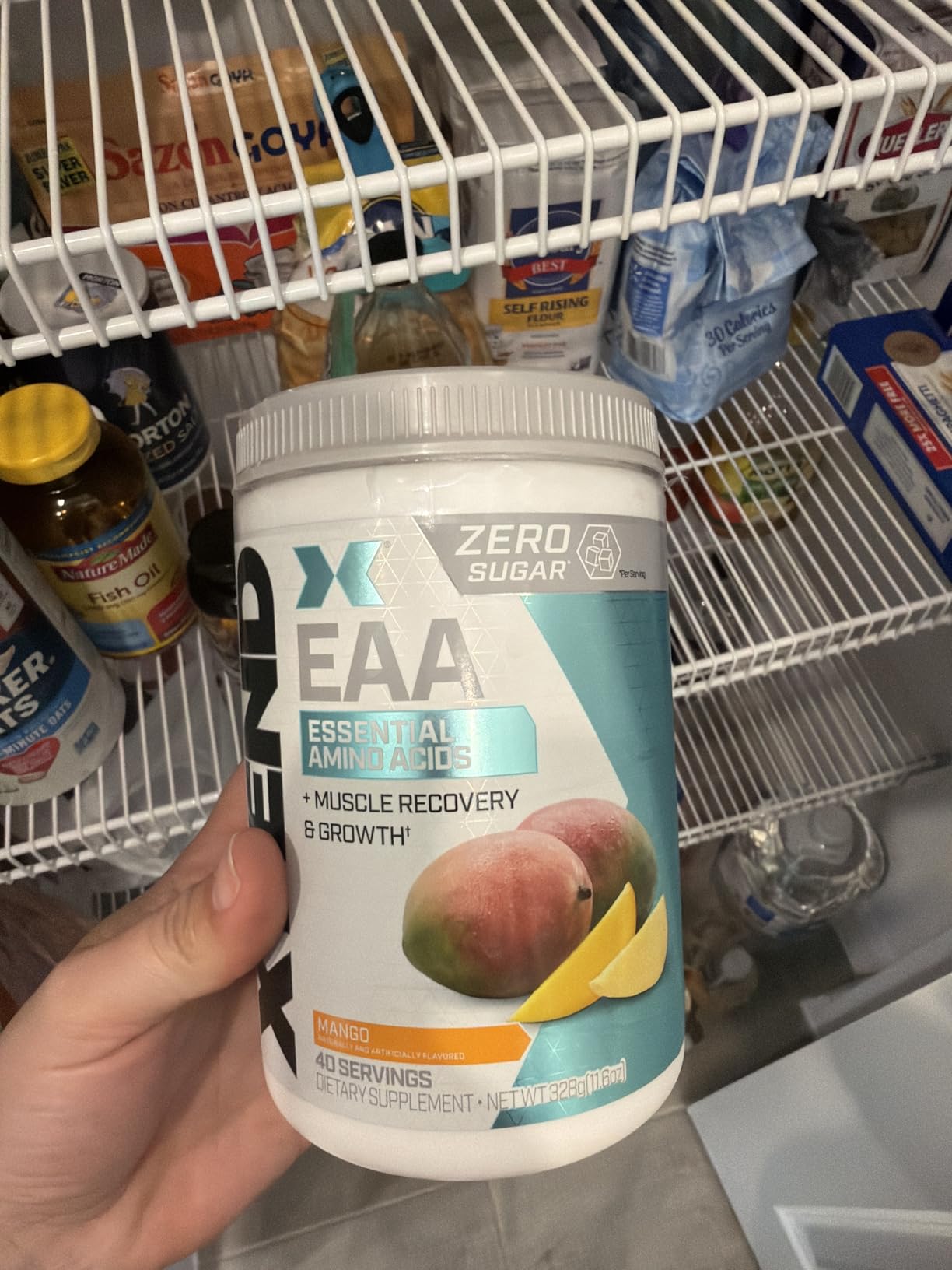 Xtend EAA + BCAA Powder for Muscle Recovery & Lean Muscle Growth, 9 Essential Amino Acids for Intra Workout or Post Workout Recovery, 10g EAAs Per 2 Servings, Mango, 40 Servings customer photo 1
