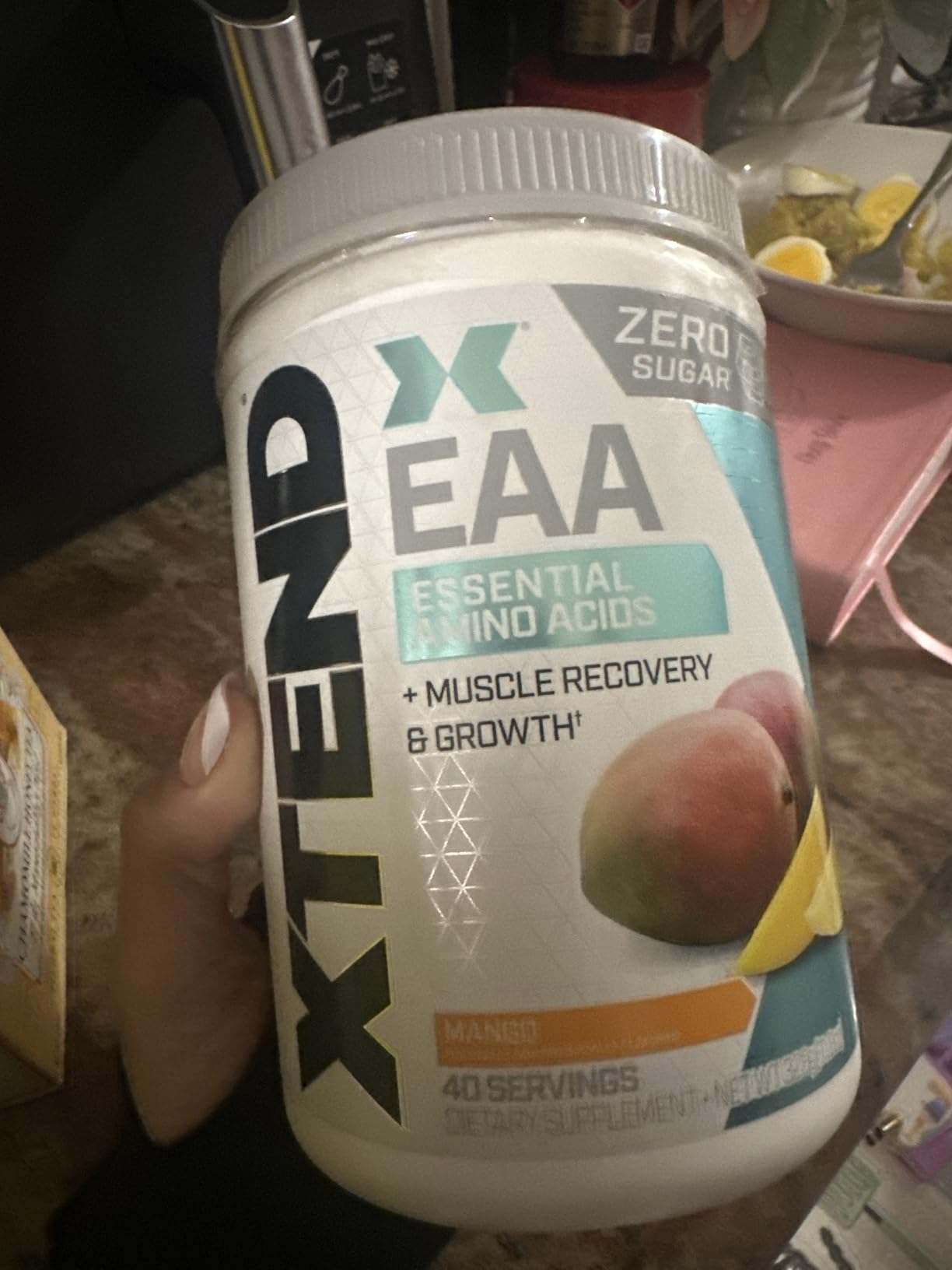 Xtend EAA + BCAA Powder for Muscle Recovery & Lean Muscle Growth, 9 Essential Amino Acids for Intra Workout or Post Workout Recovery, 10g EAAs Per 2 Servings, Mango, 40 Servings customer photo 2