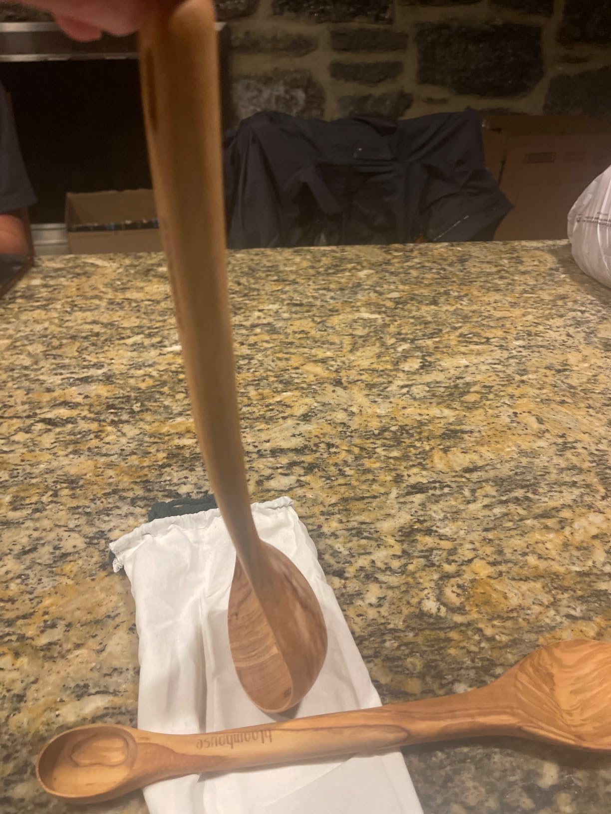 Bloomhouse Italian Olive Wood 3-Piece Kitchen Utensil Set - Extra-Large 14-Inch Turner, Spoon & Slotted Spoon, Durable Wooden Cooking Tools customer photo 2