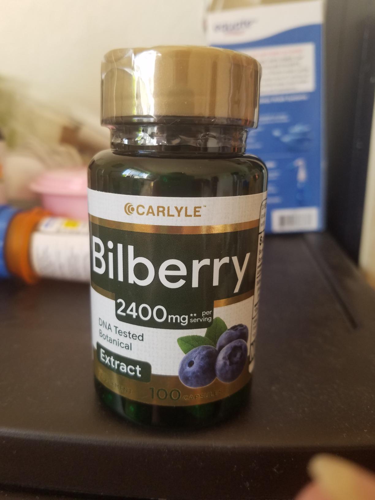 Carlyle Bilberry Extract Capsules | 150 Count | Vegetarian, Non-GMO, Gluten Free Fruit Supplement customer photo 1