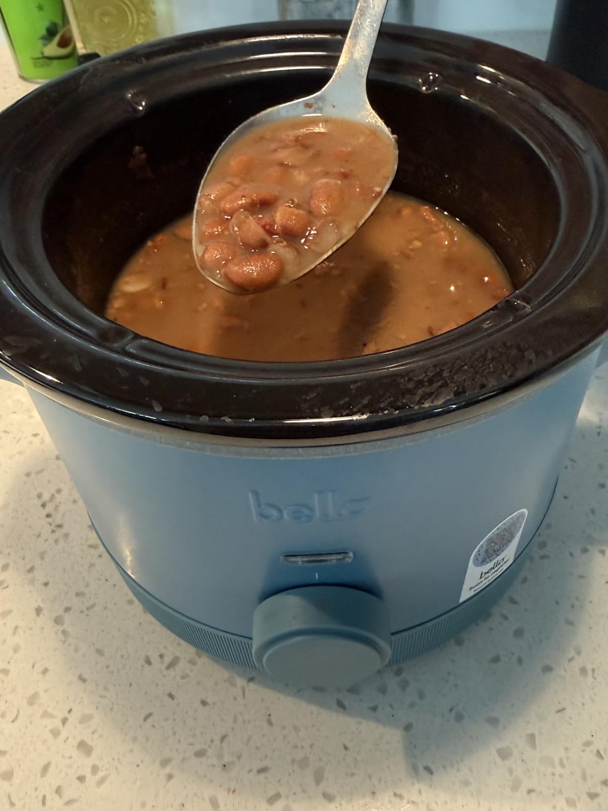 bella 1.5 Qt Slow Cooker with 3 Heat Manual Control, Ceramic Nonstick Coating, Dishwasher Safe Stoneware Pot and Tempered Glass Lid, Tangle Free Cord Wrap & Cool Touch Handles, Surf customer photo 2
