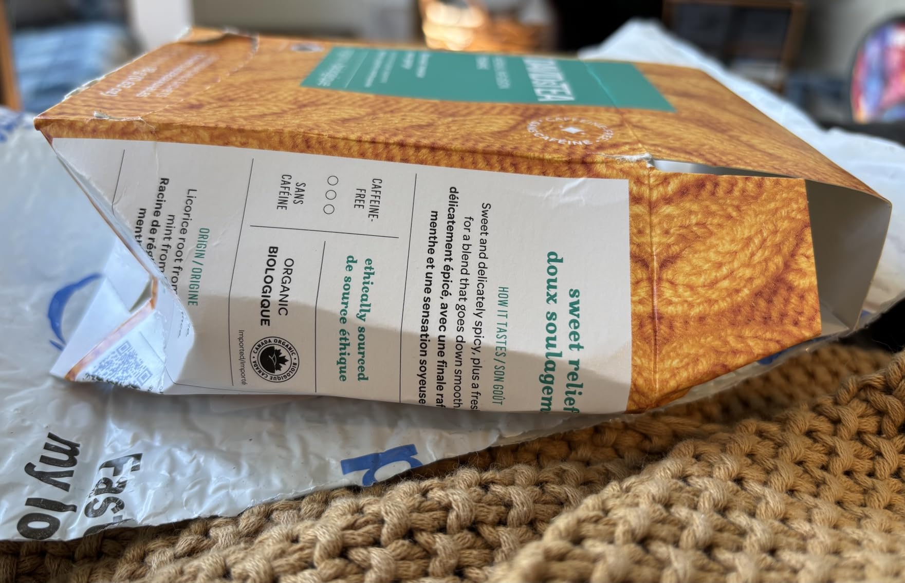 DAVIDsTEA Organic Throat Rescue Herbal Tea, 12 Count customer photo 1