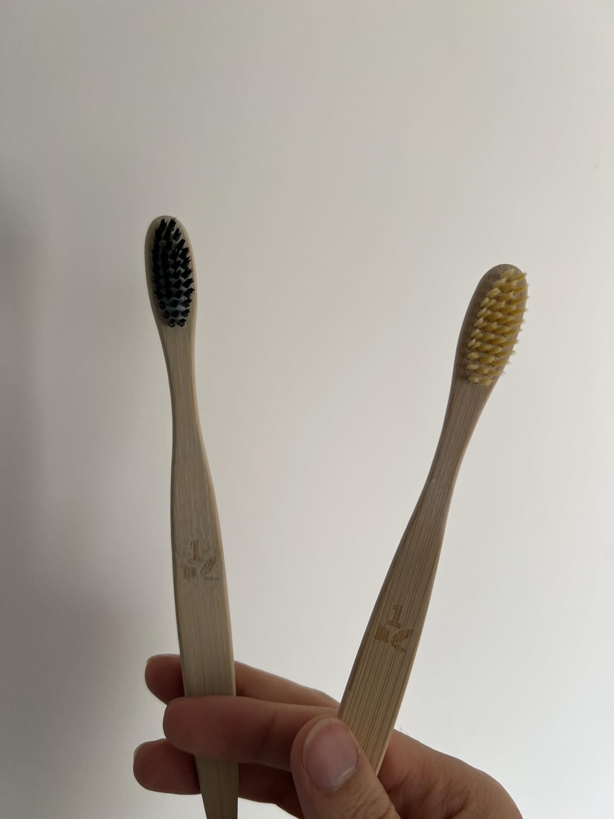 GENKENT Bamboo Toothbrushes 12 Pack Natural Toothbrushes BPA Free Soft Bristles Toothbrush Eco Friendly Charcoal Toothbrush for Travel customer photo 2