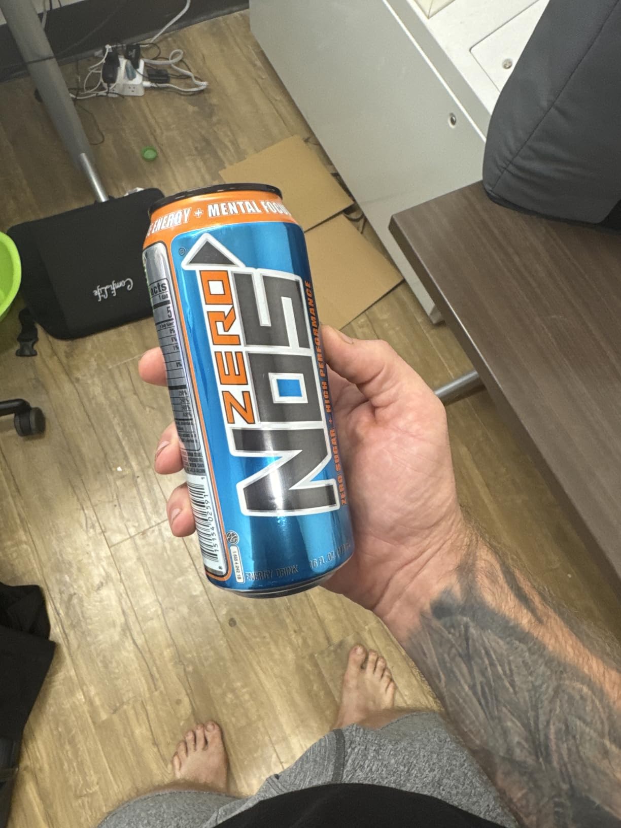 NOS Zero Sugar: High Performance Energy Drink. 16 Fl oz | Pack of 15 customer photo 2
