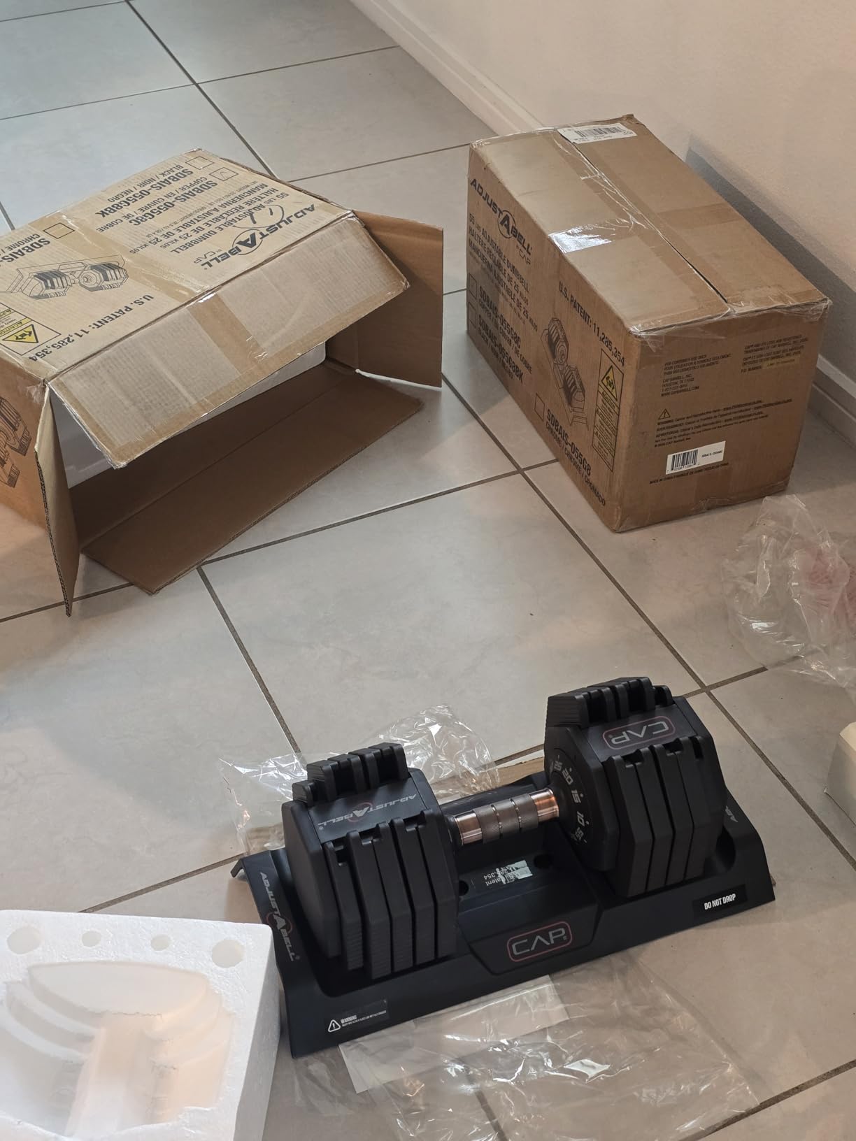 CAP ADJUSTABELL Adjustable Dumbbell Weights - Singles & Pairs | 12.5 lb, 25 lb & 55 lb | Multiple Handle Options customer photo 2