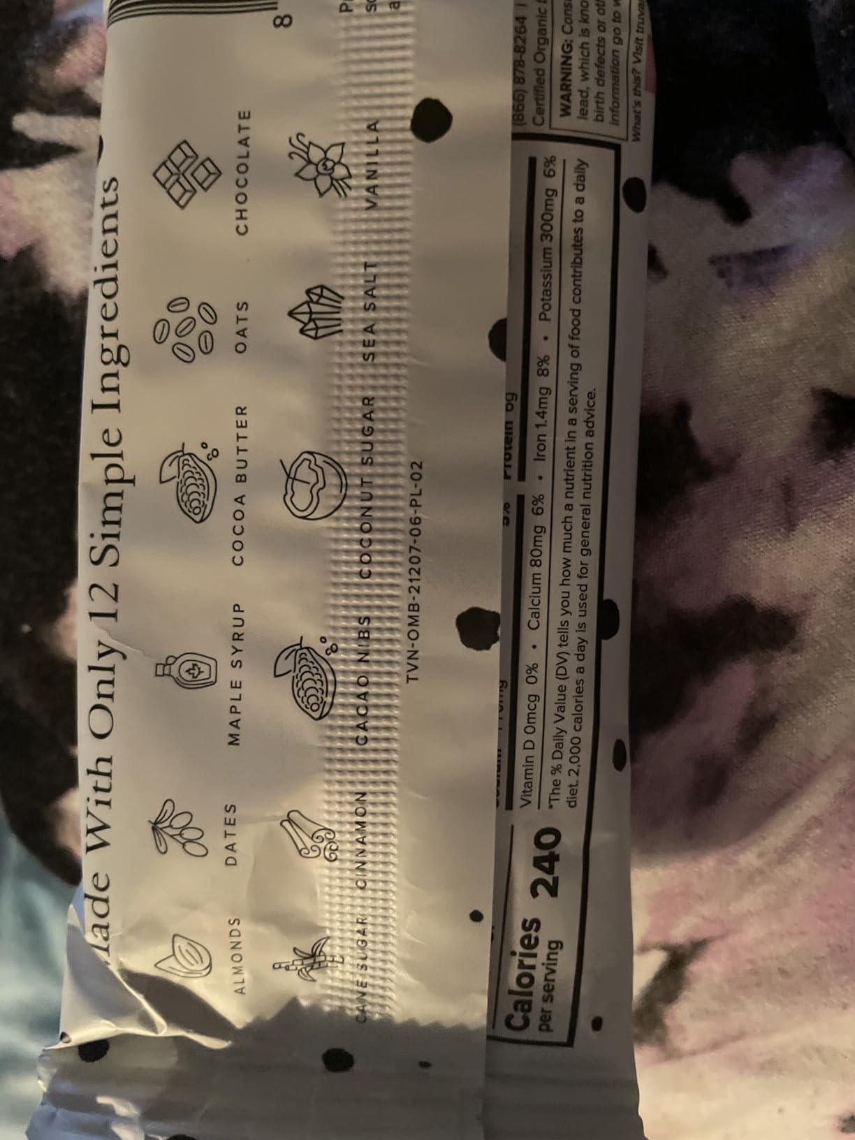 Truvani Plant Based Snack Bars | Oatmeal Chocolate Chip 4 Pack | 6g Protein | USDA Organic and Vegan | The Only Bar | Dairy, Soy, and Gluten Free | Individually Wrapped customer photo 2