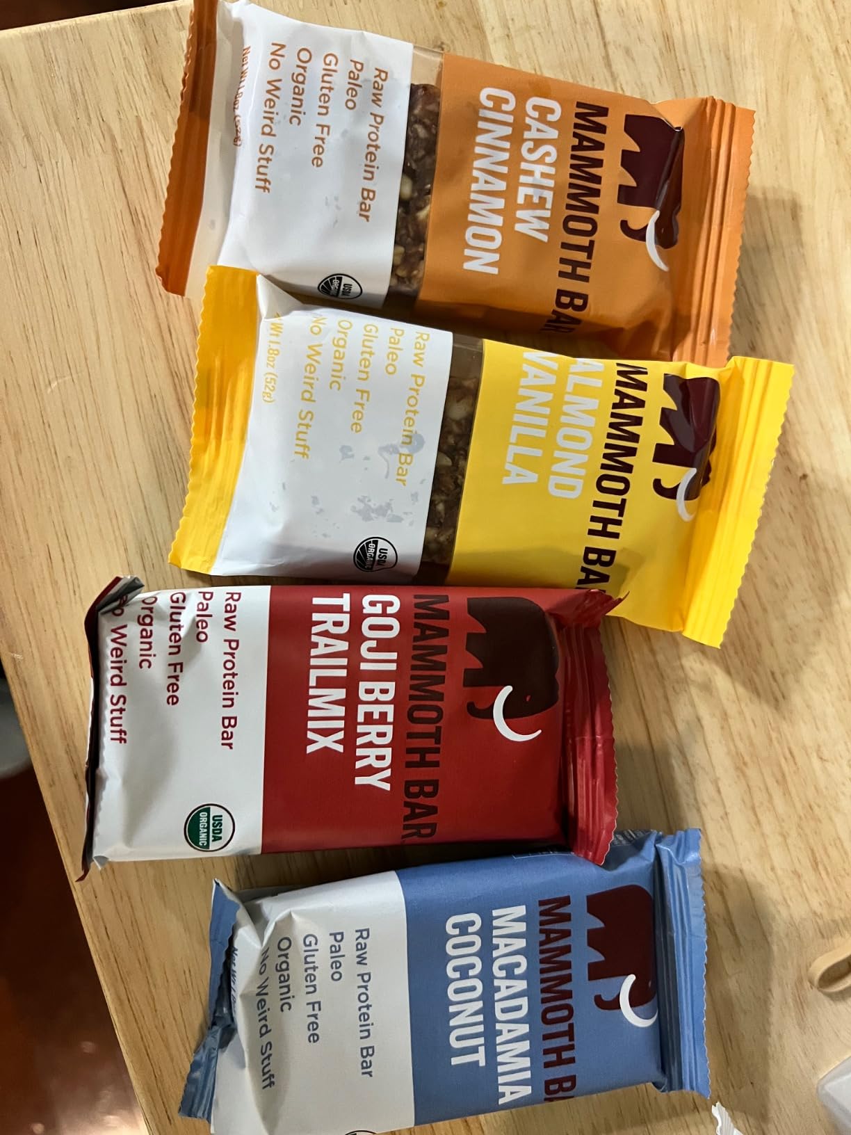 Mammoth Bar Variety Pack - 10 Organic Protein Bars - High Fiber, Paleo, Gluten Free, Egg Protein, GMO Free, Raw, Premium Nuts, Prebiotics customer photo 2
