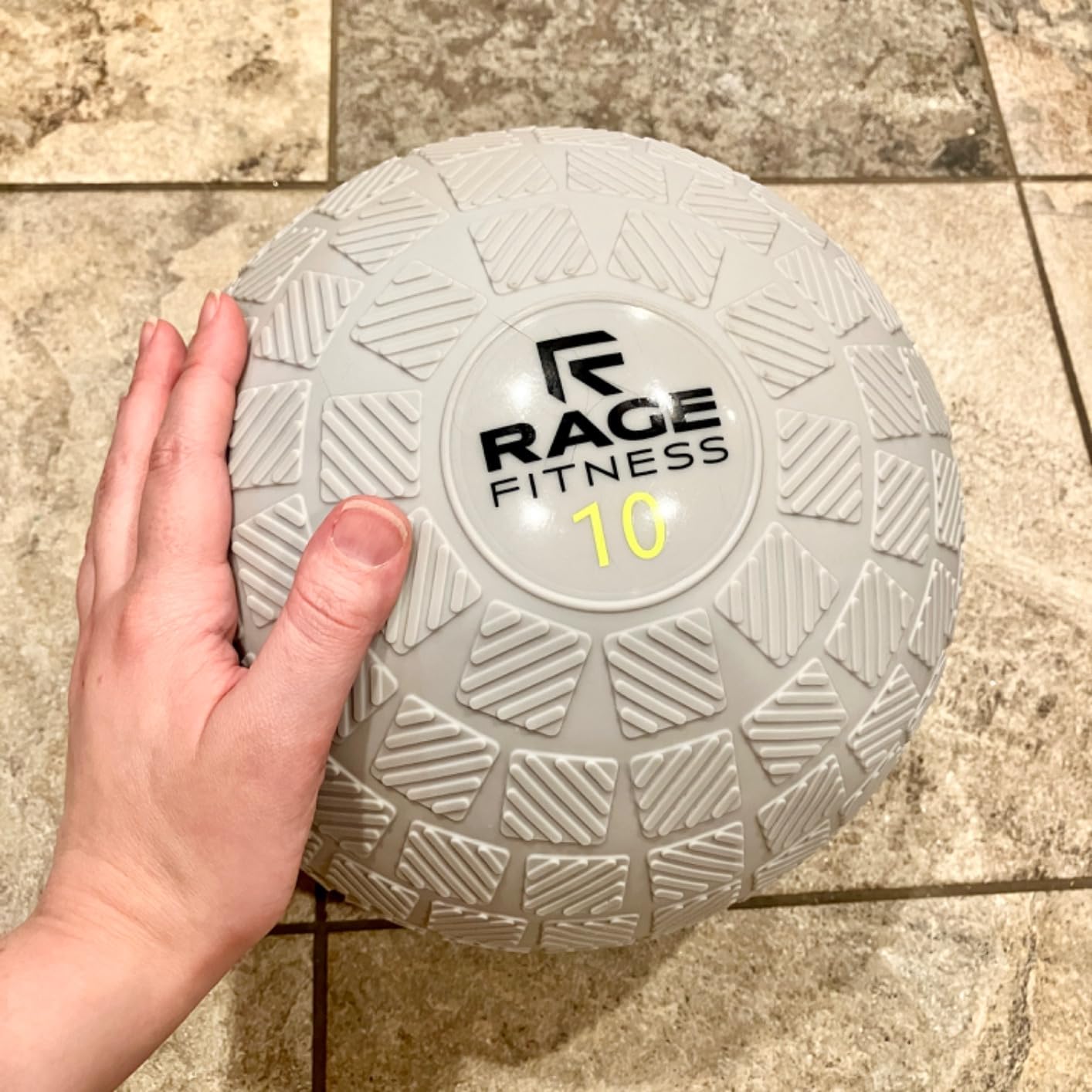 Rage Fitness Slam Ball, 10, 15, 20lb Medicine Balls, Tread Texture For Firm Grip, Full Body Workout Dynamic Weighted Balls for Exercise, Smash Balls for Strength, Conditioning, Cardio and Core Workouts customer photo 2