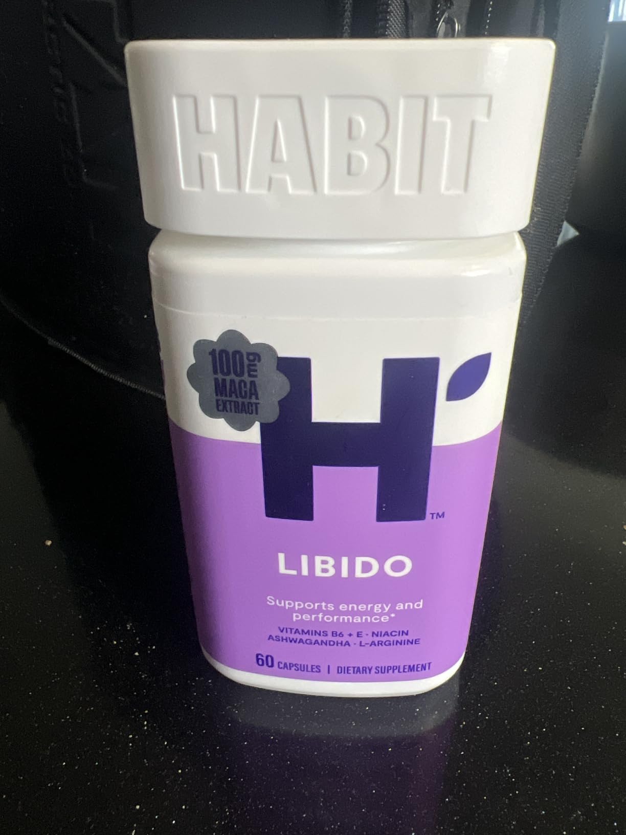 Habit Libido Supplement (60 Capsules) - New Look, Natural Aphrodisiac Blend with Maca, Ashwagandha L-Arginine, Supports Energy and Performance, Vegan, Non-GMO (1 Pack) customer photo 1
