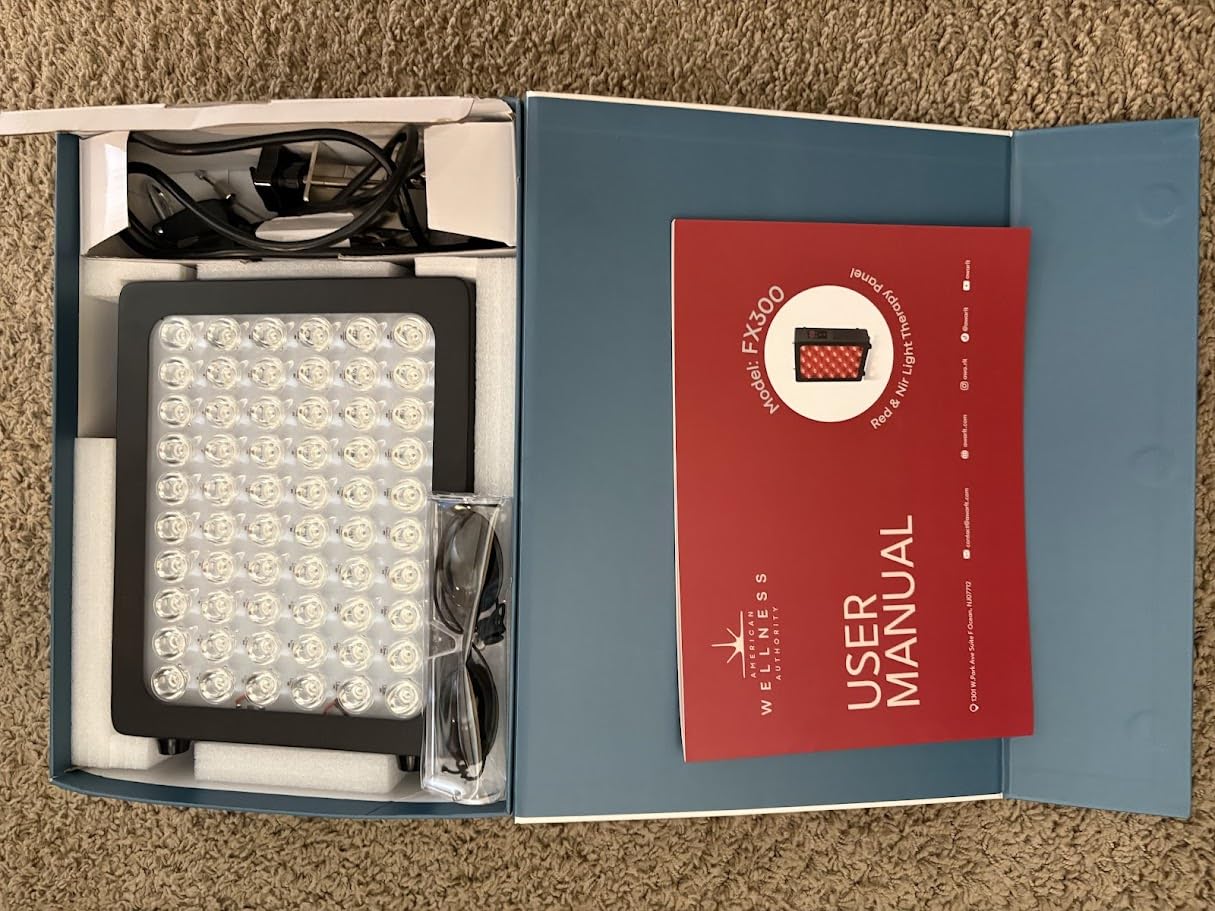 FSA Red Light Therapy for Face and Body, Near Infrared Red Light Therapy Panel 660nm and 850nm, High Power Full Body Hanging Panel, Skin Care Neck Relaxation Sleep with Remote FX300 HSA customer photo 1