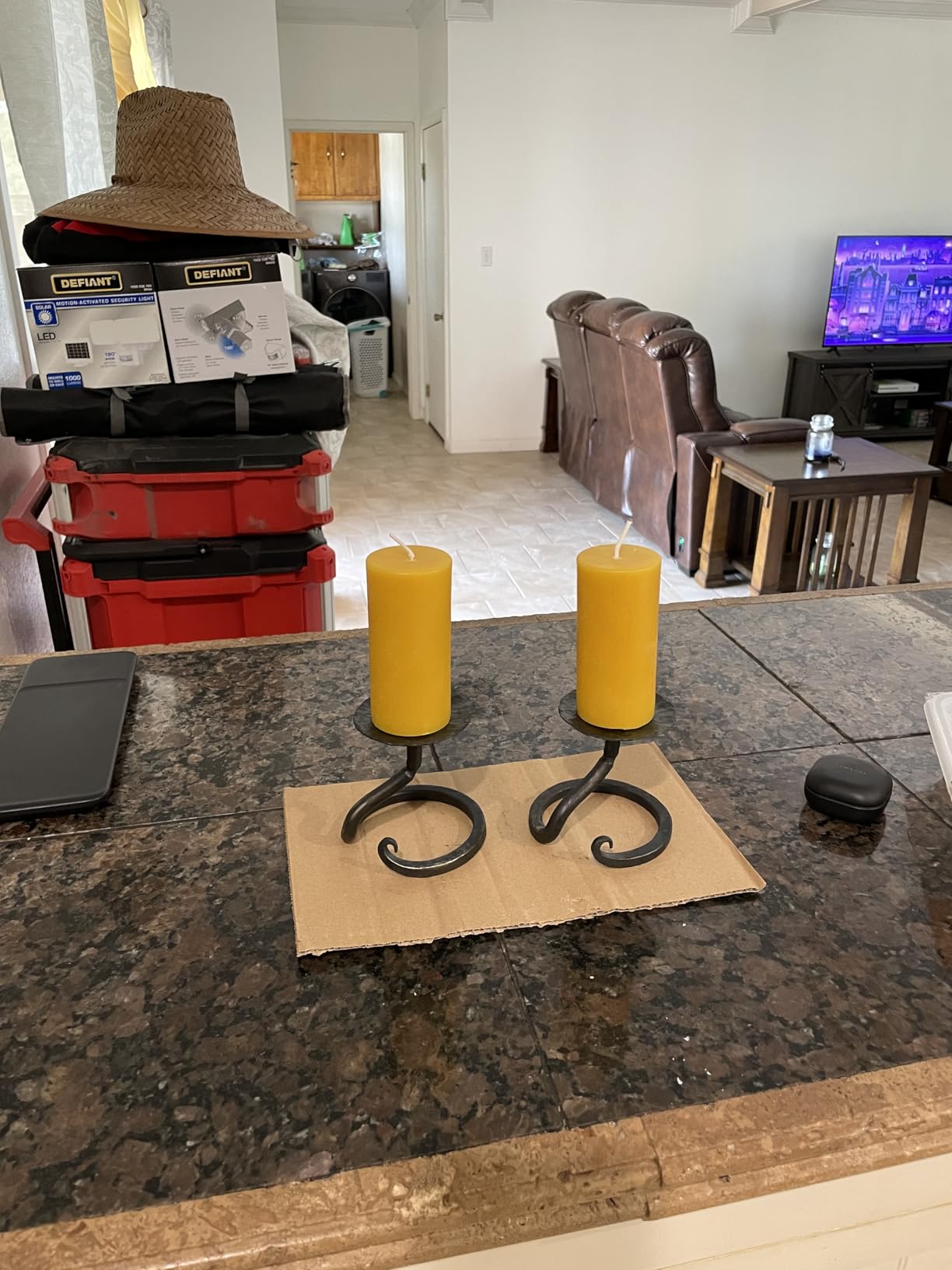 Beeswax Pillar Candles Set of 2, 70 Hours Long Burning, 100% Natural Beeswax Candles for Emergency, Pure Bees Wax for Home, Smokeless & Dripless customer photo 2