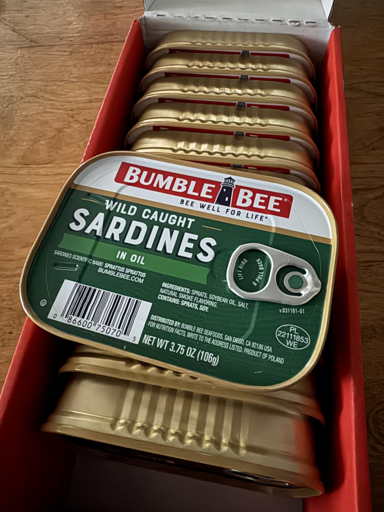 Bumble Bee Sardines in Oil, 3.75 oz Tin (Pack of 12) - Wild Caught, Gluten Free, Keto, Kosher customer photo 2
