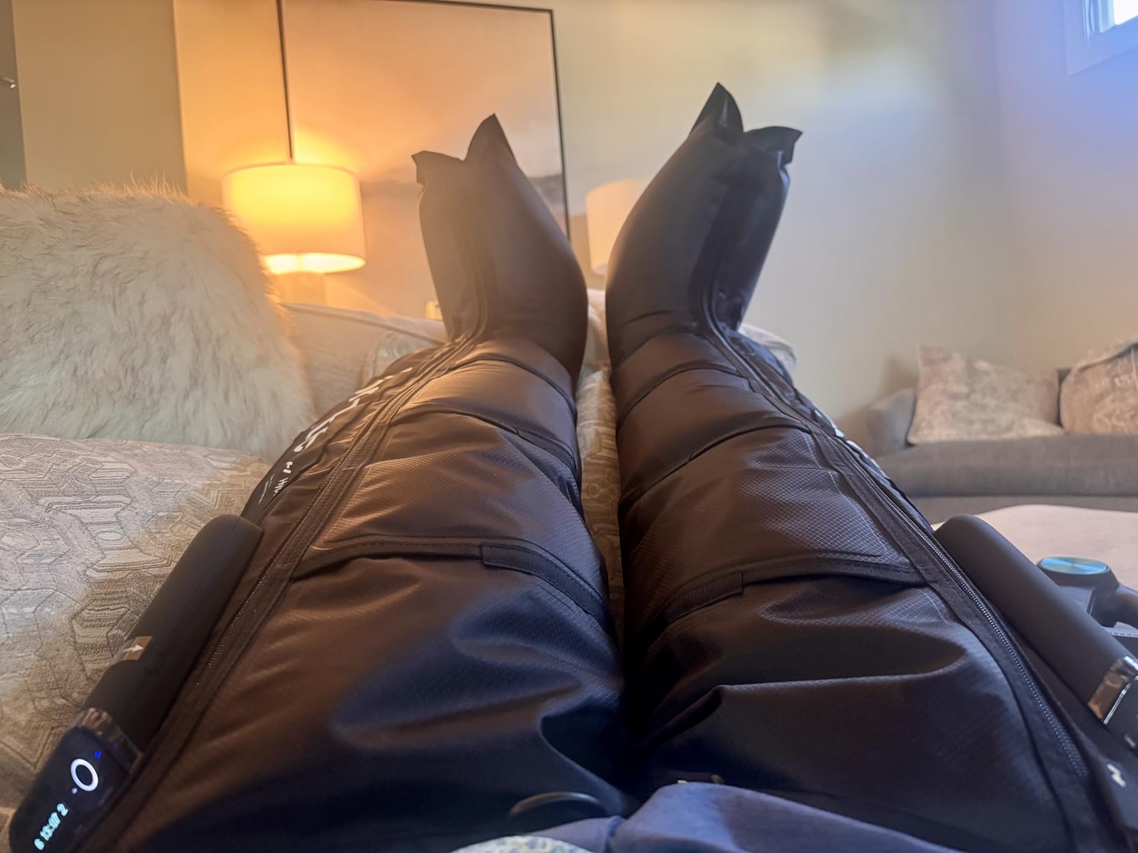Hyperice Normatec Elite Legs Size Standard - Dynamic Air Compression Massage - Helps Increase Circulation in Legs, Reduces Muscle Pain and Aches and Improves Recovery Time customer photo 1