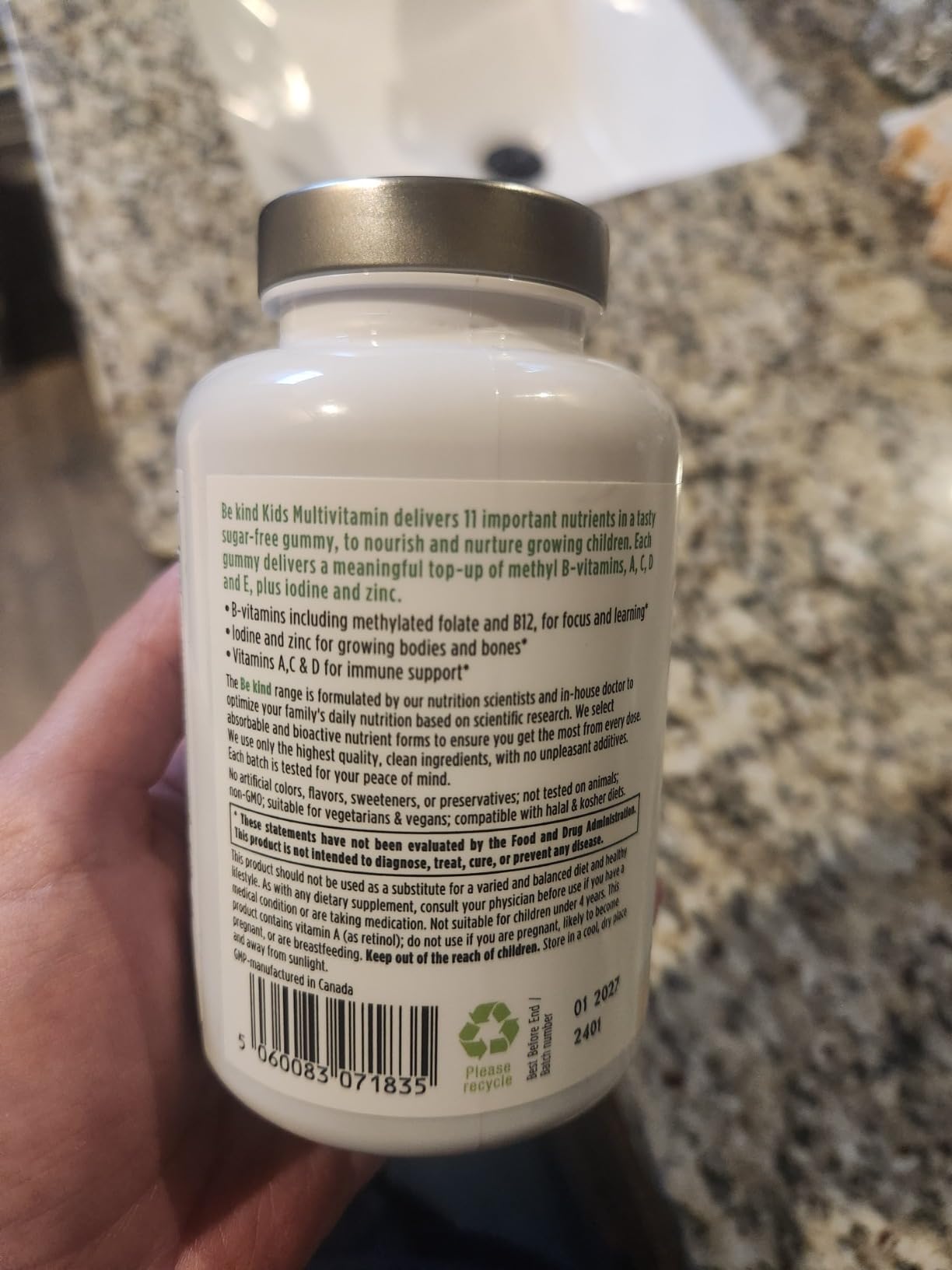 Igennus Methylated Kids Multivitamin Gummies, Clean Label & Third Party Tested, No Artificial Sweeteners or Flavors, Sugar Free, Age 4+, 90 Natural Berry Flavor from Fruit Powder, Non-GMO, Halal customer photo 2